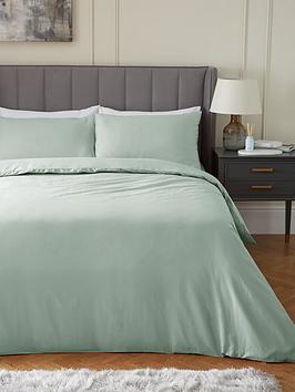 Product photograph of Very Home Luxury 400 Thread Count Soft Touch Cotton Sateen Duvet Cover Set from very.co.uk