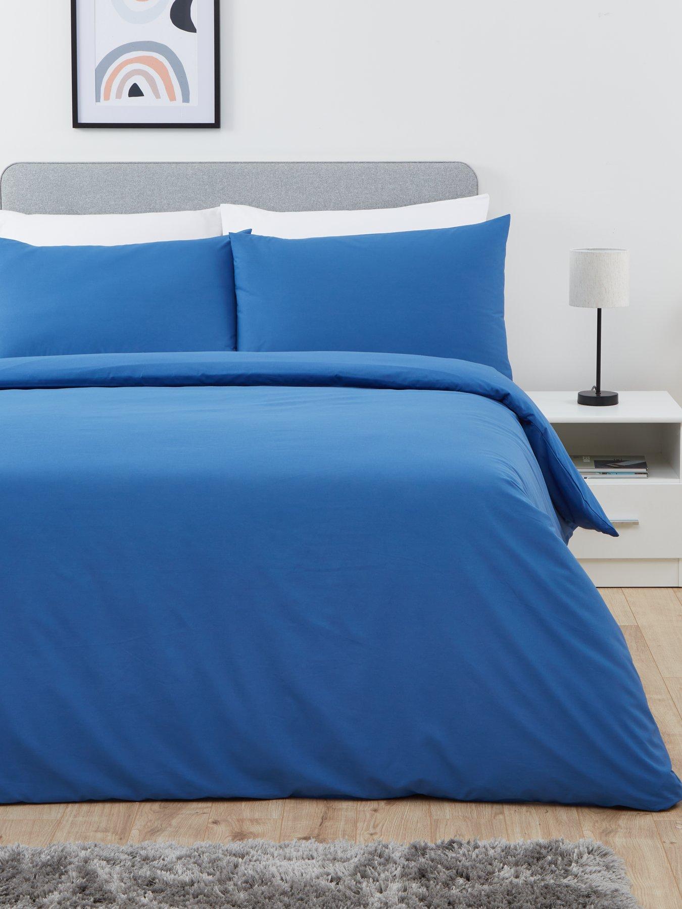 Very Home Easy Care Polycotton Duvet Cover and Pillowcase Set