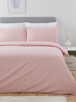Product photograph of Everyday Easy Care Polycotton Duvet Cover And Pillowcase Set from very.co.uk