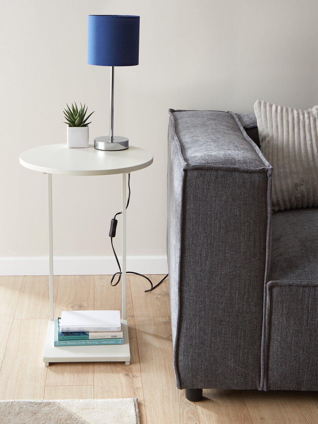 B&m mirrored deals side table