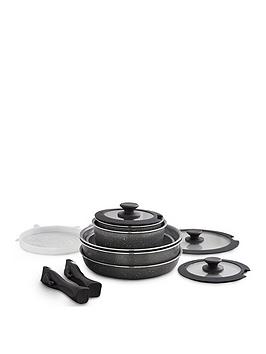 Product photograph of Tower Freedom Cerastone 13 Piece Cookware Set from very.co.uk
