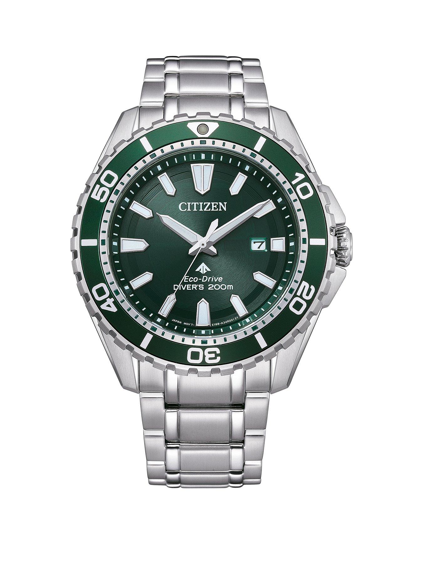 Product photograph of Citizen Gents Eco-drive Promaster Stainless Steel Bracelet Watch from very.co.uk