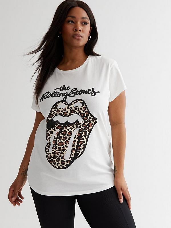 New Curves White Leopard Lips Rolling Logo very.co.uk