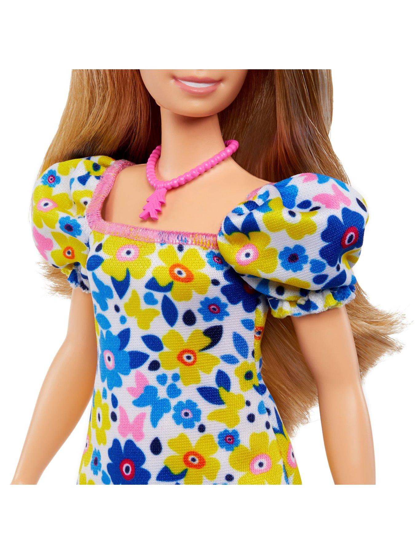 Barbie and Ken Dolls, 2-Pack Featuring Blonde Hair and Colorful Clothes  Including Denim Button Down and Pink Blouse 