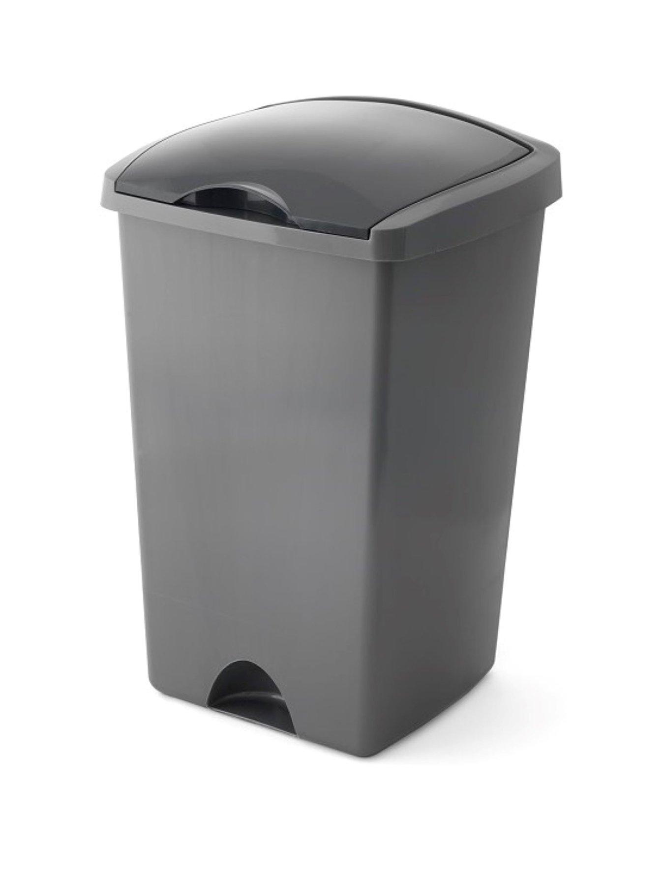 Product photograph of Addis 50-litre Plastic Bin With Lift-up Lid from very.co.uk