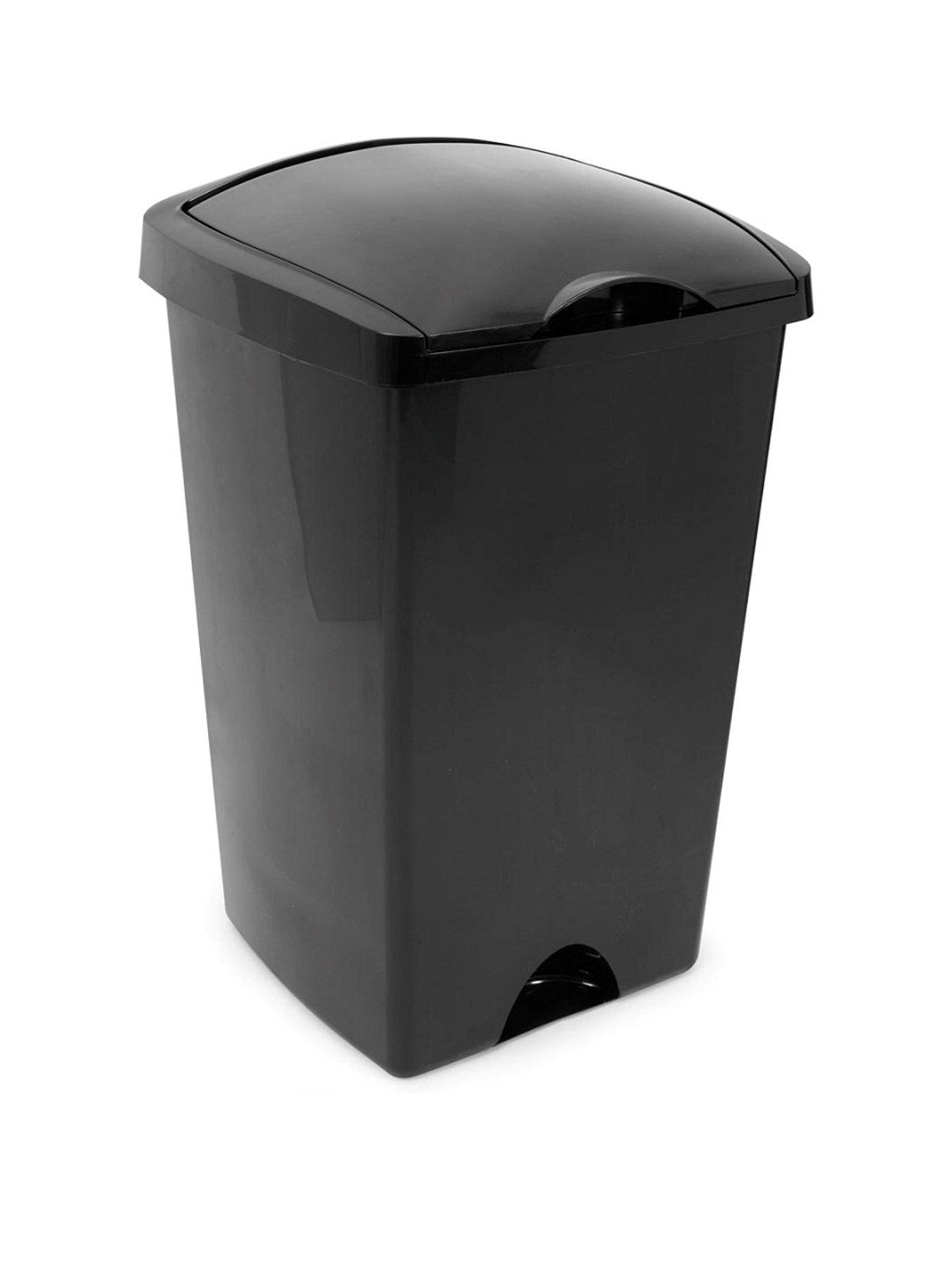 Product photograph of Addis 50-litre Plastic Bin With Lift-up Lid from very.co.uk