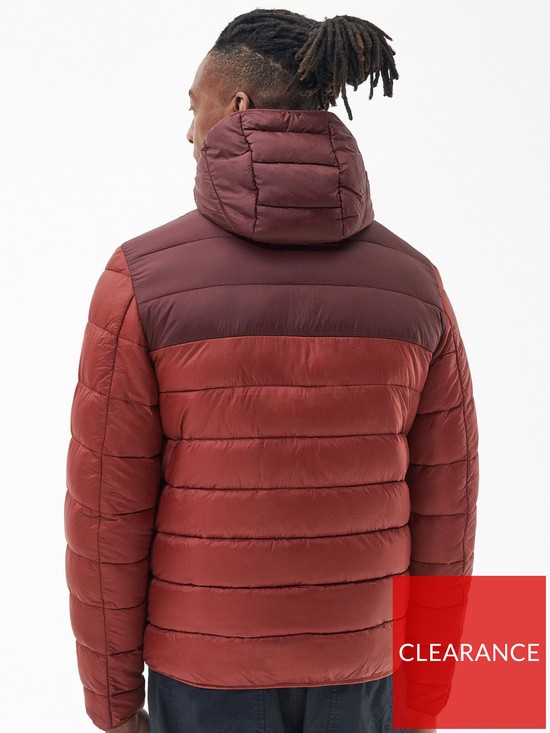 stillFront image of barbour-kendle-hooded-padded-jacket-red