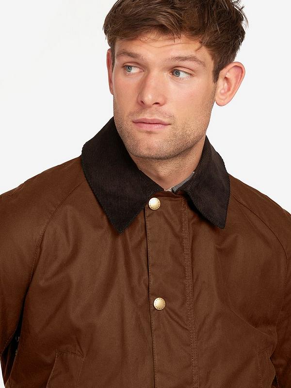 Barbour Ashby Wax Jacket - Brown | Very.co.uk