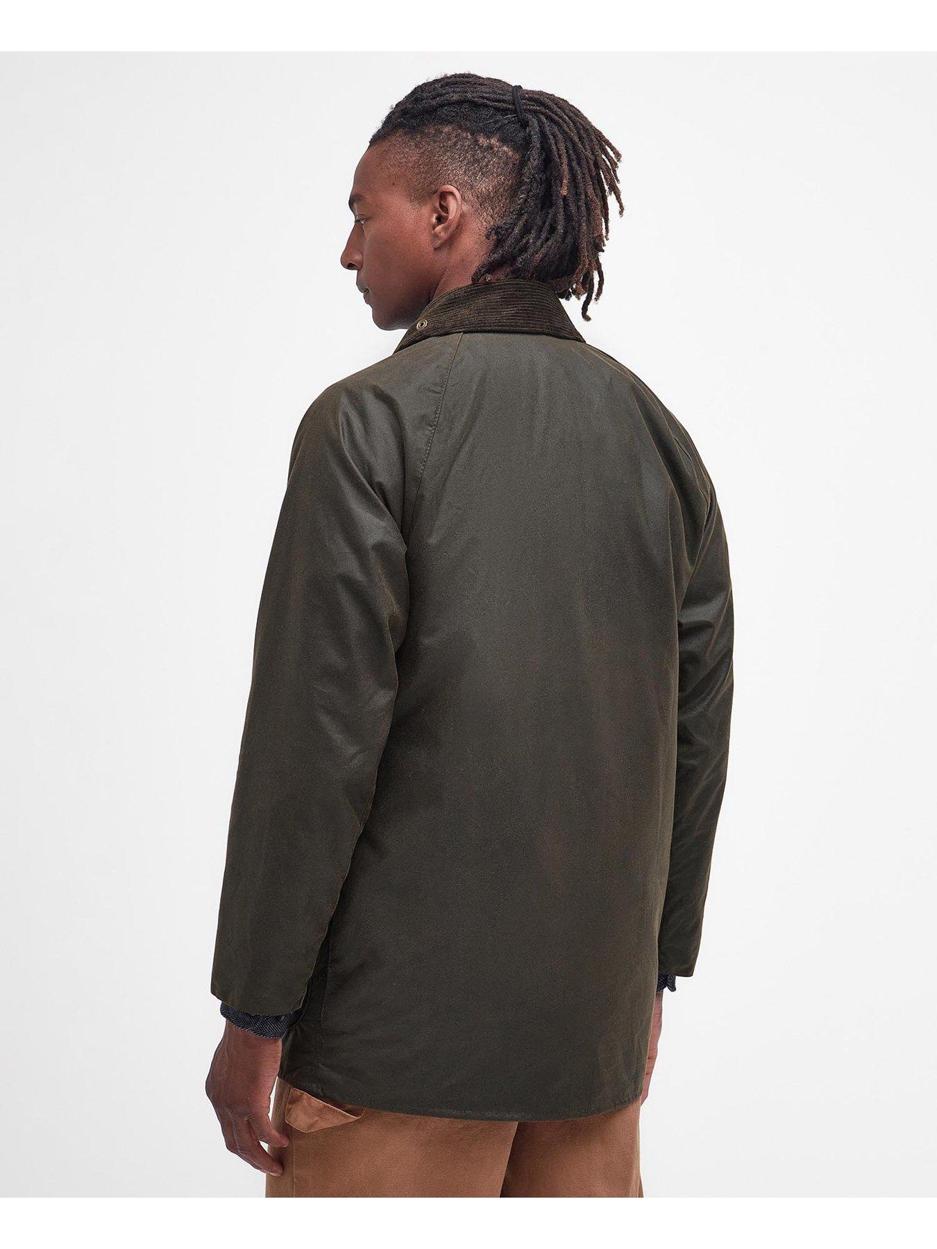 Barbour Beaufort 40 Wax Jacket - Dark Green | Very.co.uk