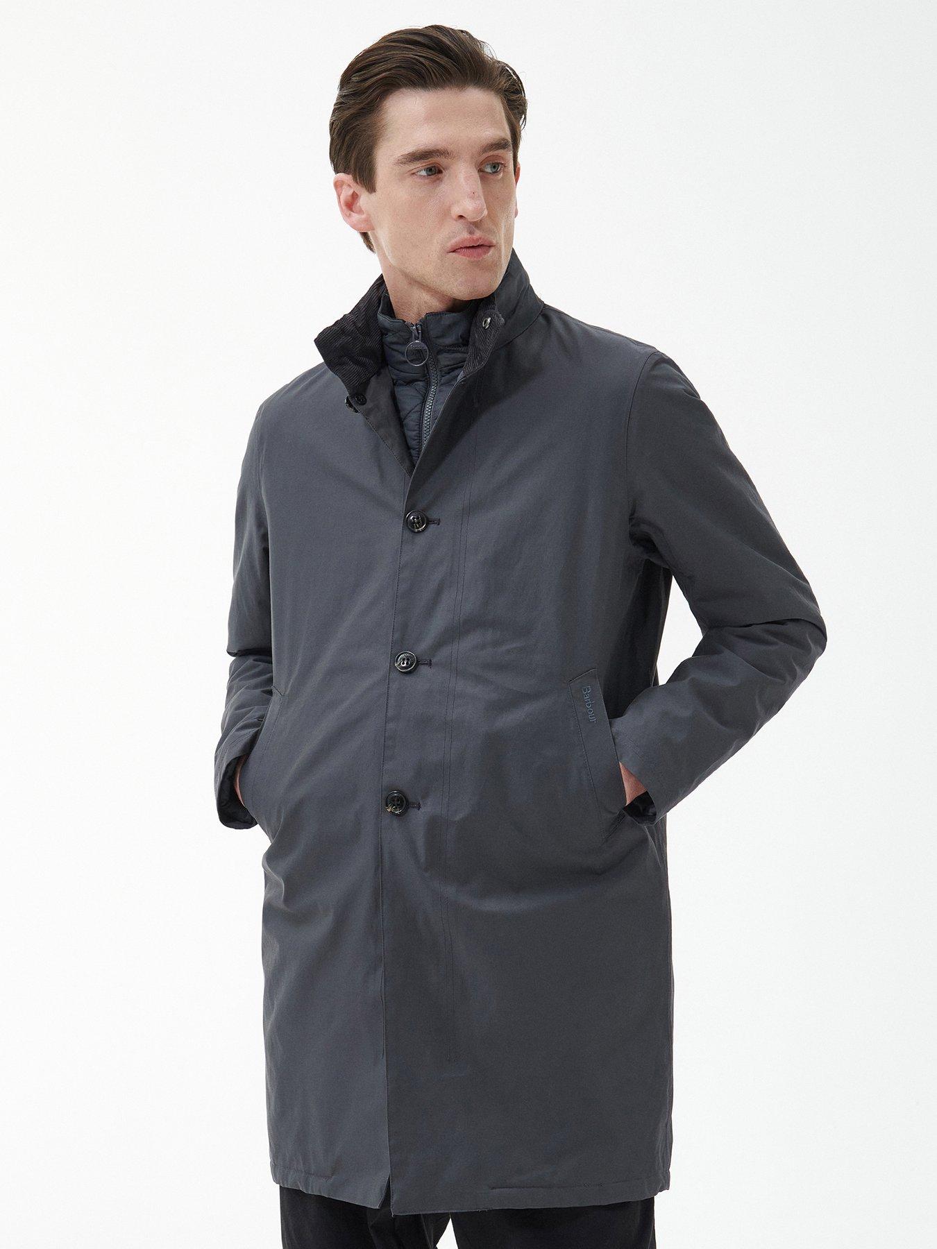 Barbour grey sale coat