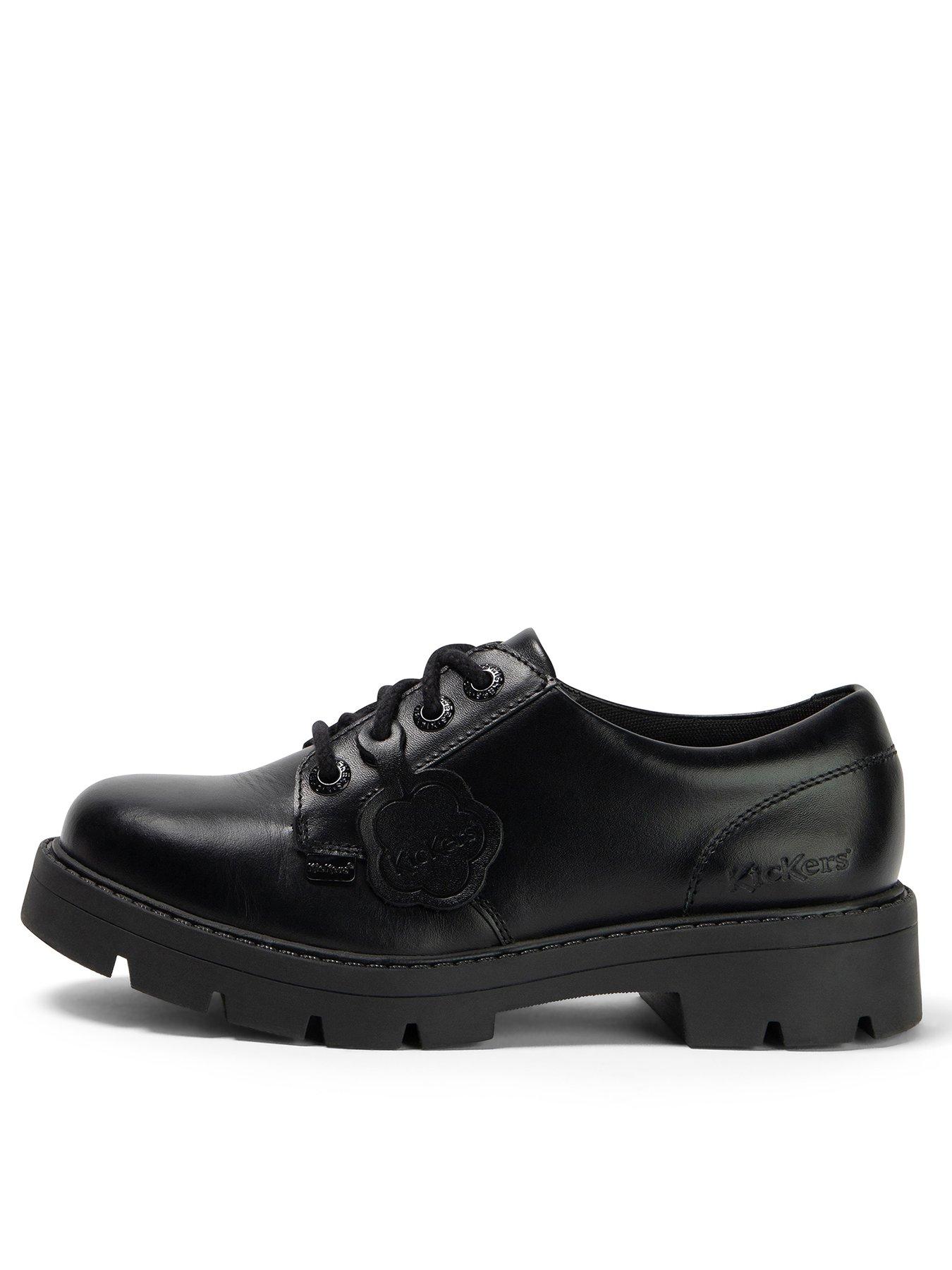 undefined Kori Lace in Black Leather