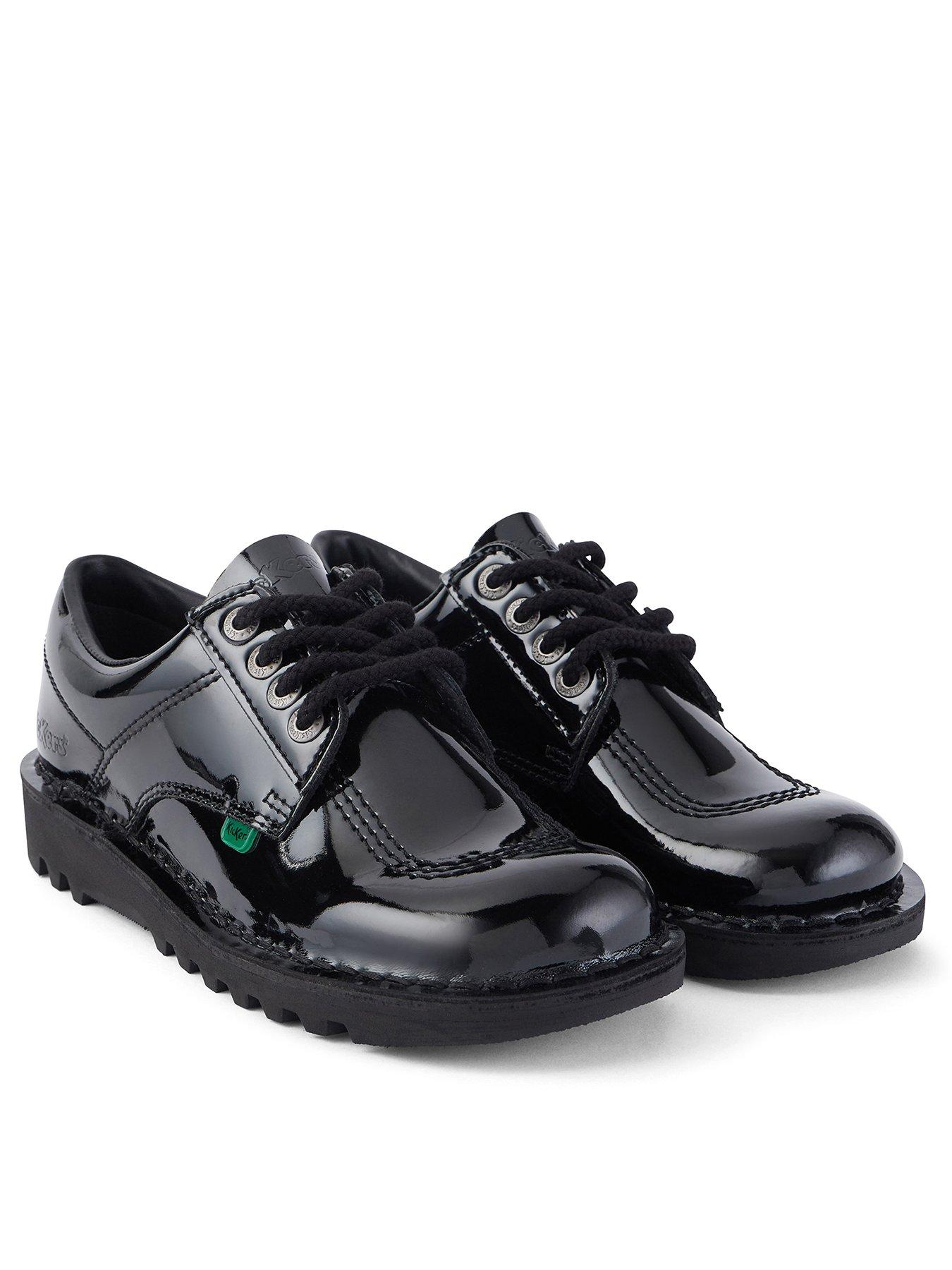 Kickers Kick Lo Tab Leather – Stivaletto Basso Uomo In Pelle Martellata, Suola Scolpita Antiscivolo, Con Doppio Fleurette