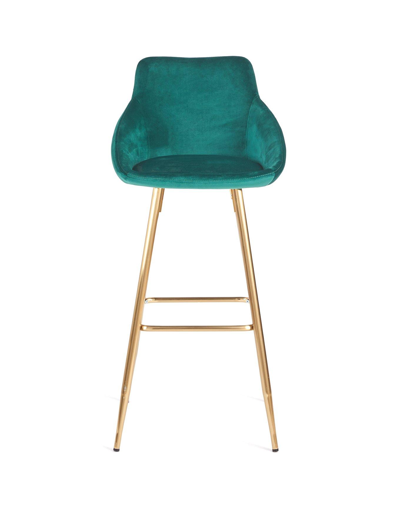 Image 2 of 6 of Very Home Dahlia Bar Stool - Green
