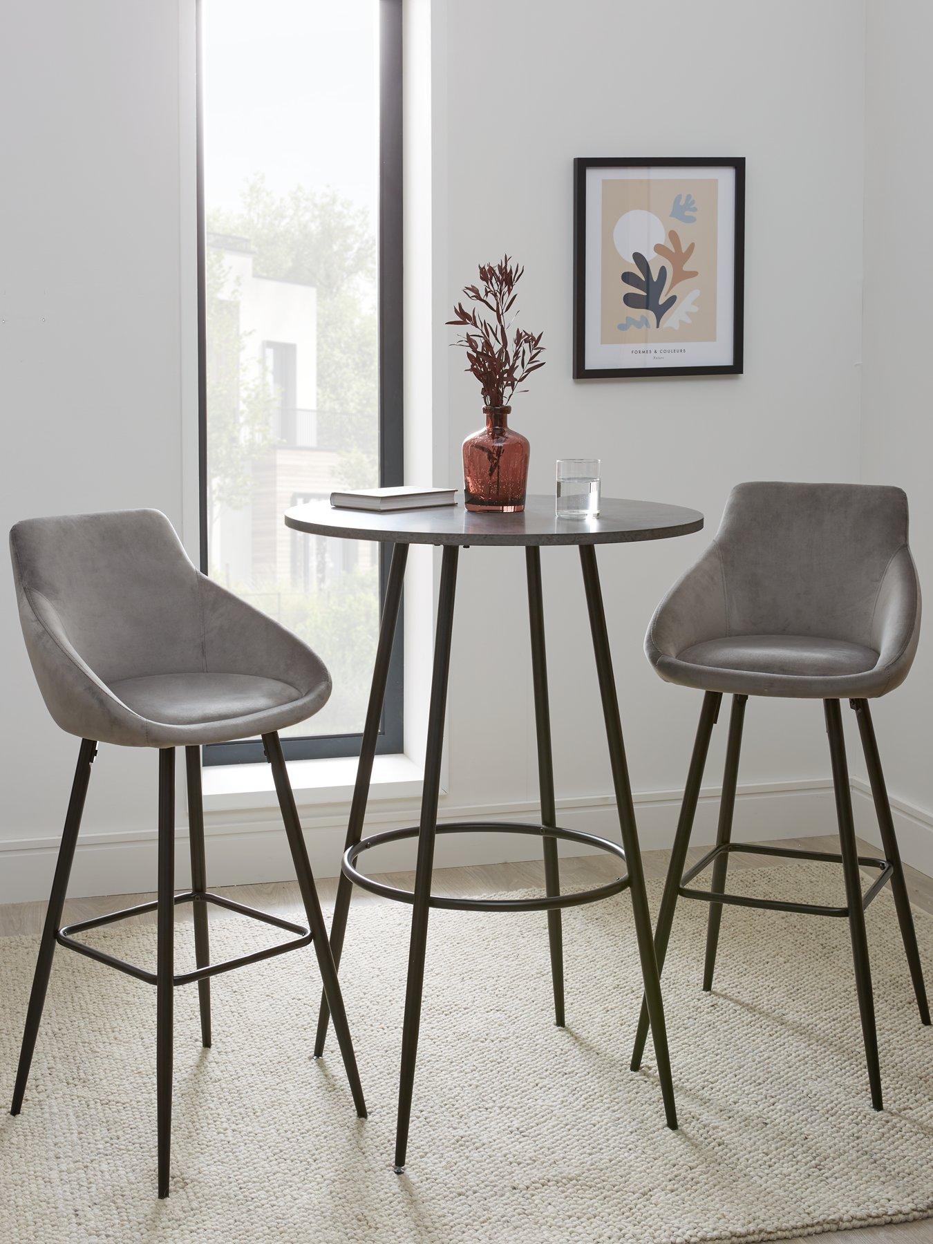 Very Home Dahlia High Bar Table and 2 Stool Set | Very.co.uk