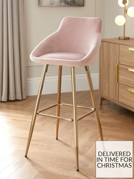 very-home-dahlia-bar-stool-pink