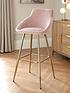  image of very-home-dahlia-bar-stool-pink