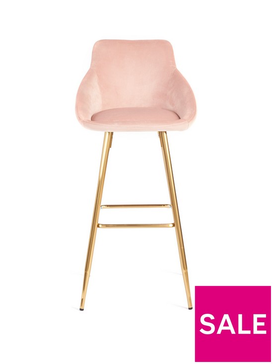 stillFront image of very-home-dahlia-bar-stool-pink