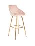  image of very-home-dahlia-bar-stool-pink