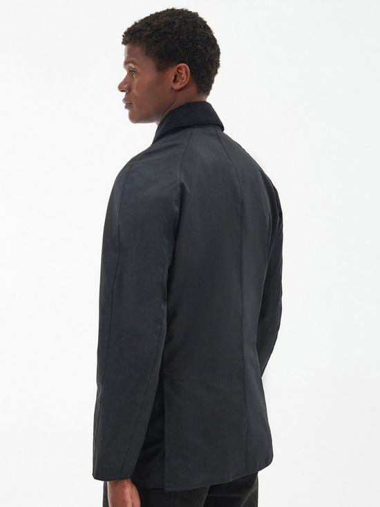 stillFront image of barbour-ashby-wax-corduroy-collar-jacket-black