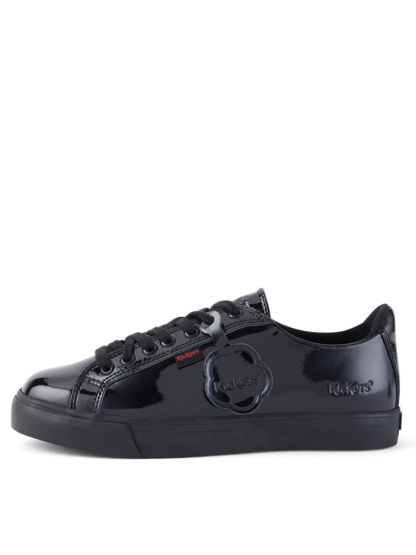 Image 1 of 6 of Kickers Tonvi Lacer Patent Leather Shoe - Black