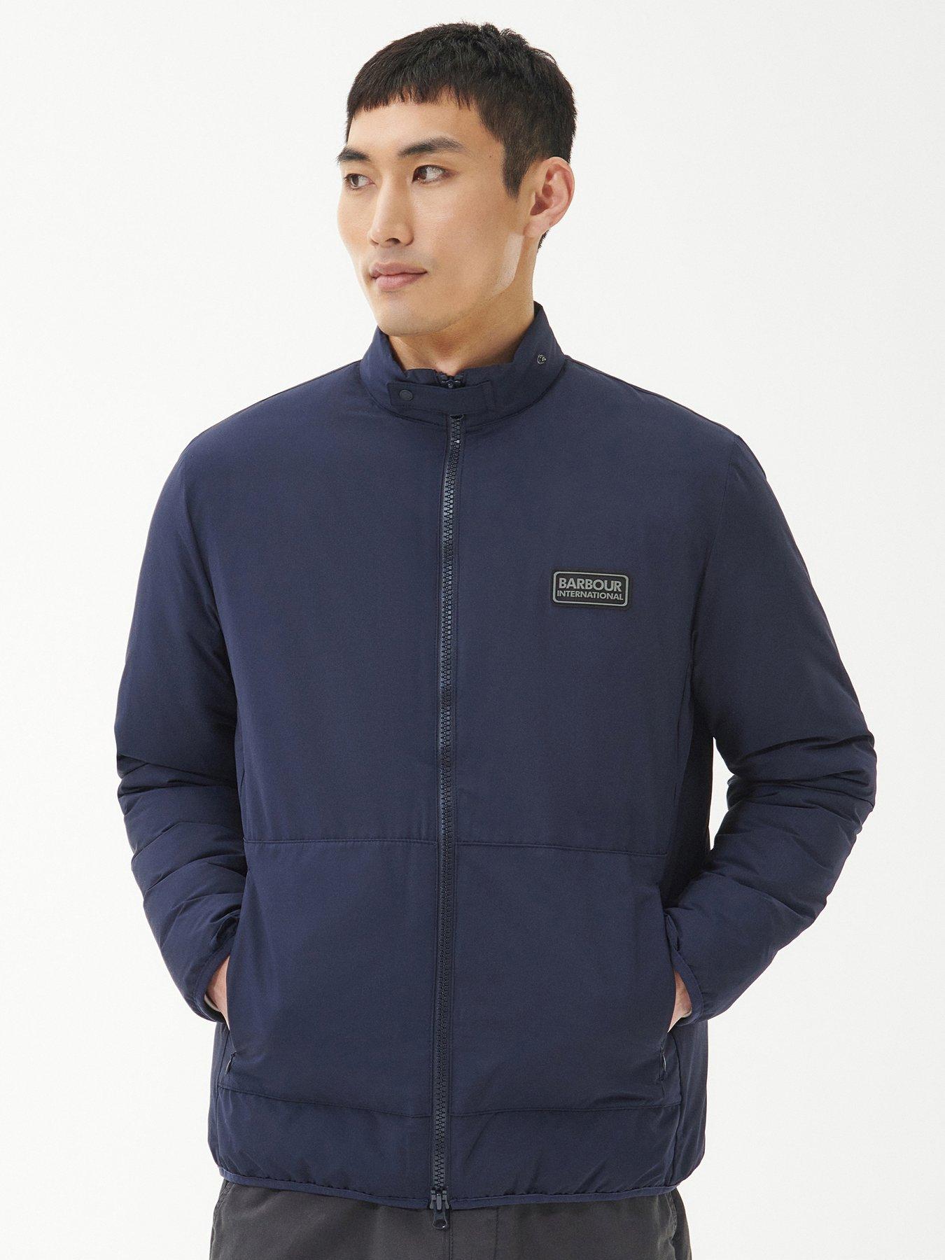 Barbour International Station Quilted Jacket Navy Very