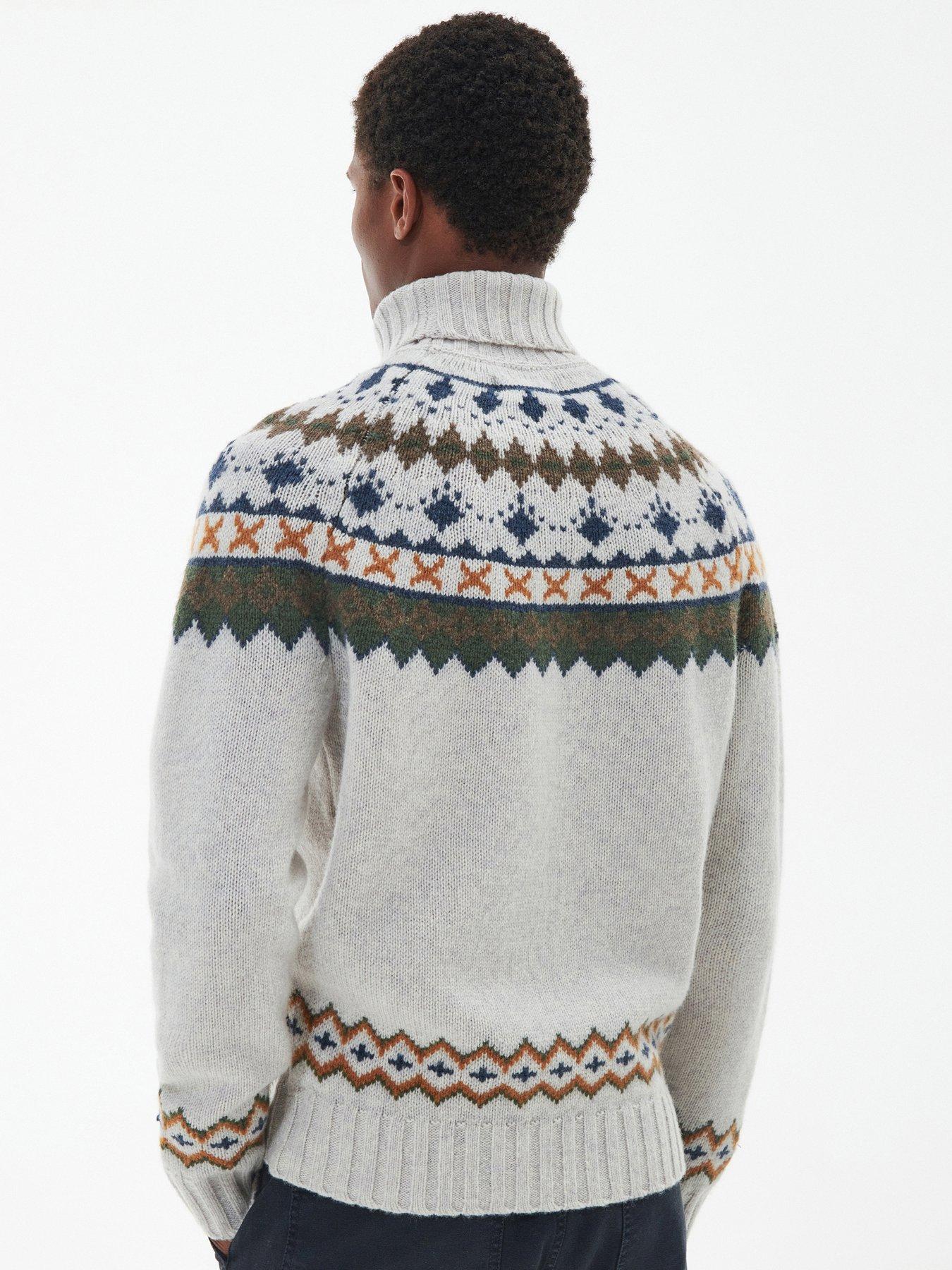 Roose Fairisle Rollneck Jumper - Cream