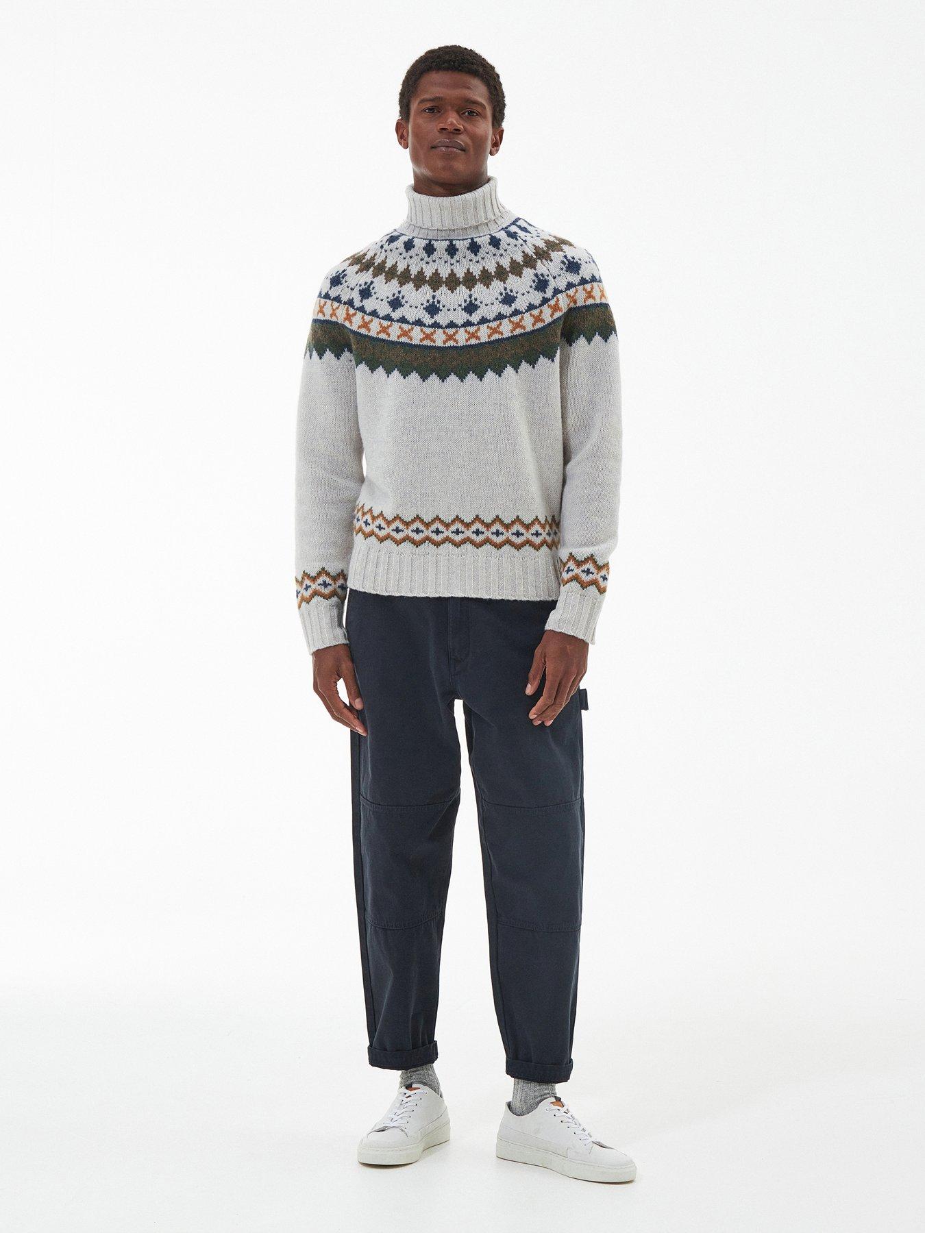 Roose Fairisle Rollneck Jumper - Cream