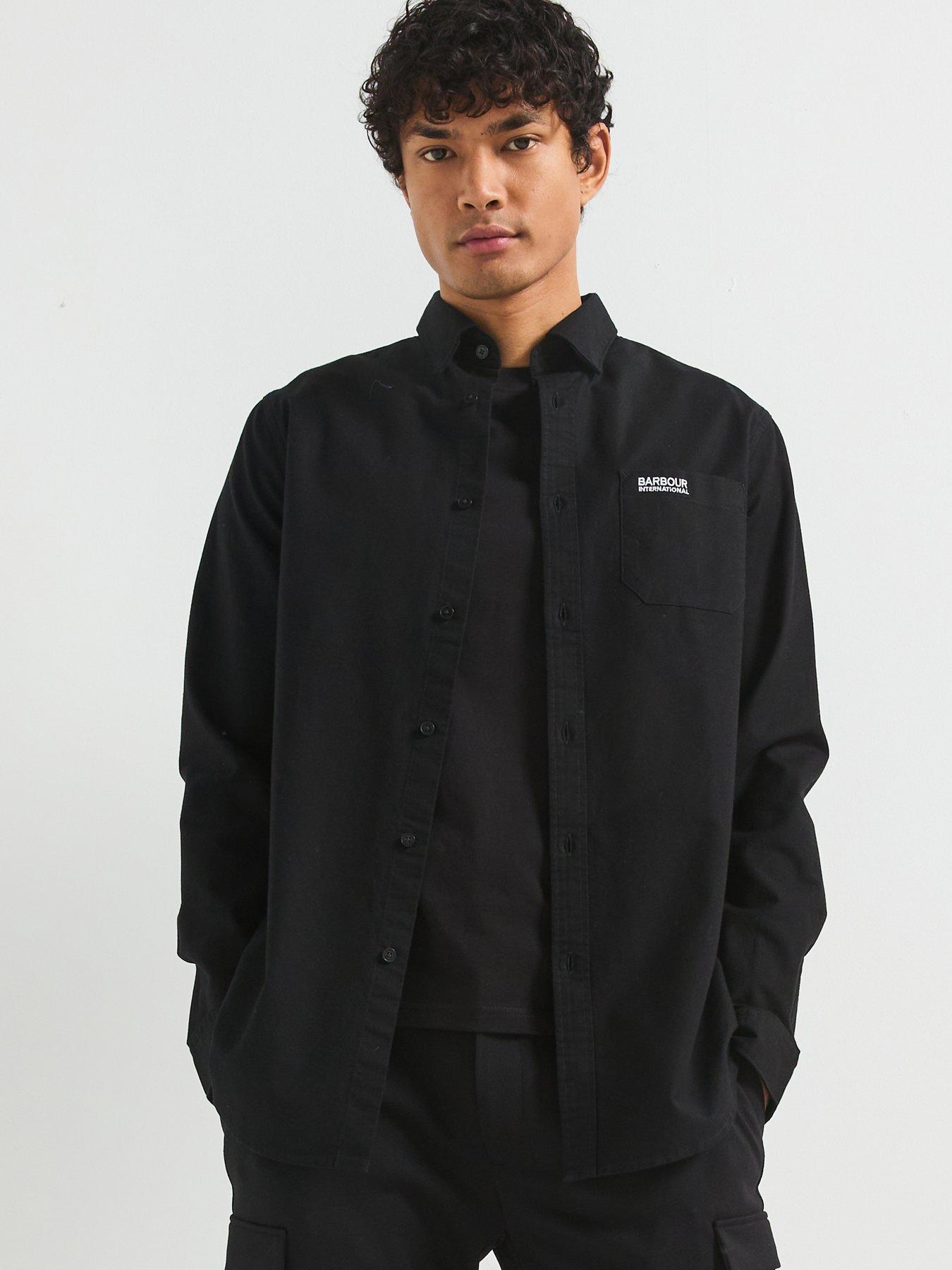 undefined International Kinetic Cotton Oxford Shirt - Black