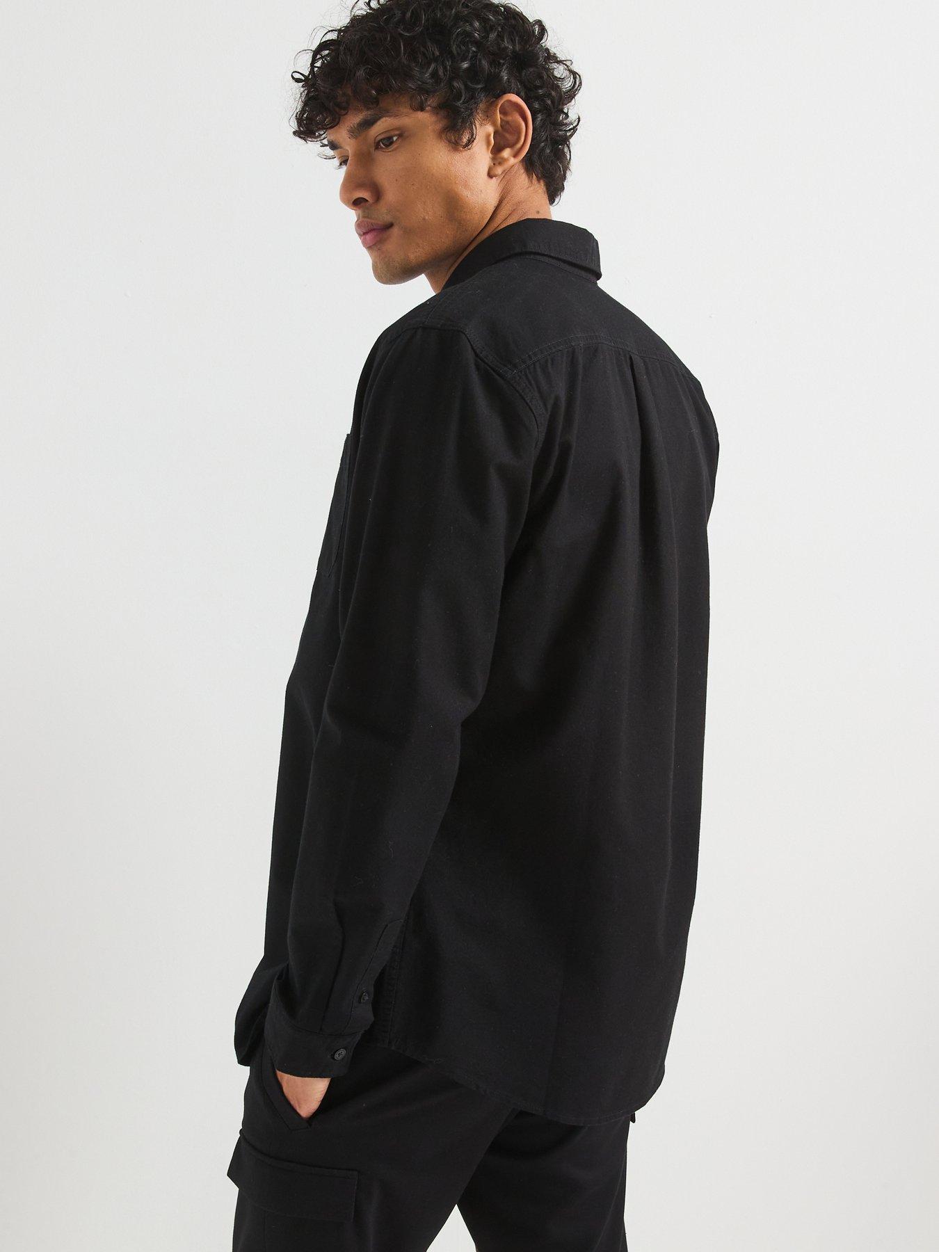 Image 2 of 4 of Barbour International International Kinetic Cotton Oxford Shirt - Black