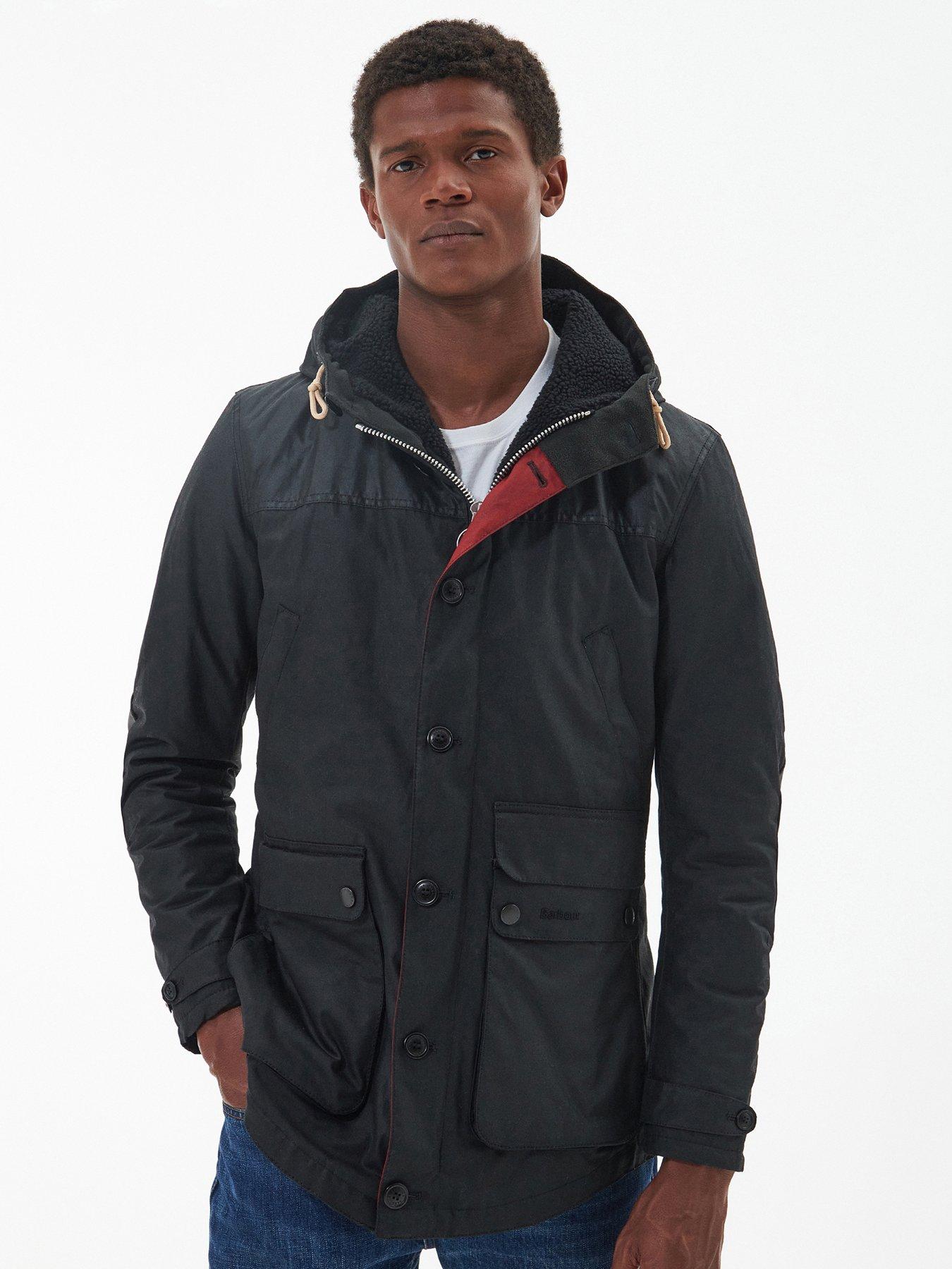 Barbour store black parka