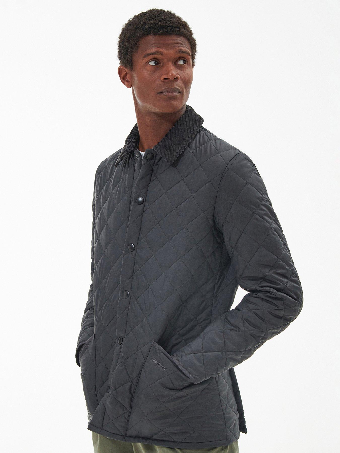 Barbour Heritage Liddesdale Quilted Jacket - Dark Grey | Very.co.uk