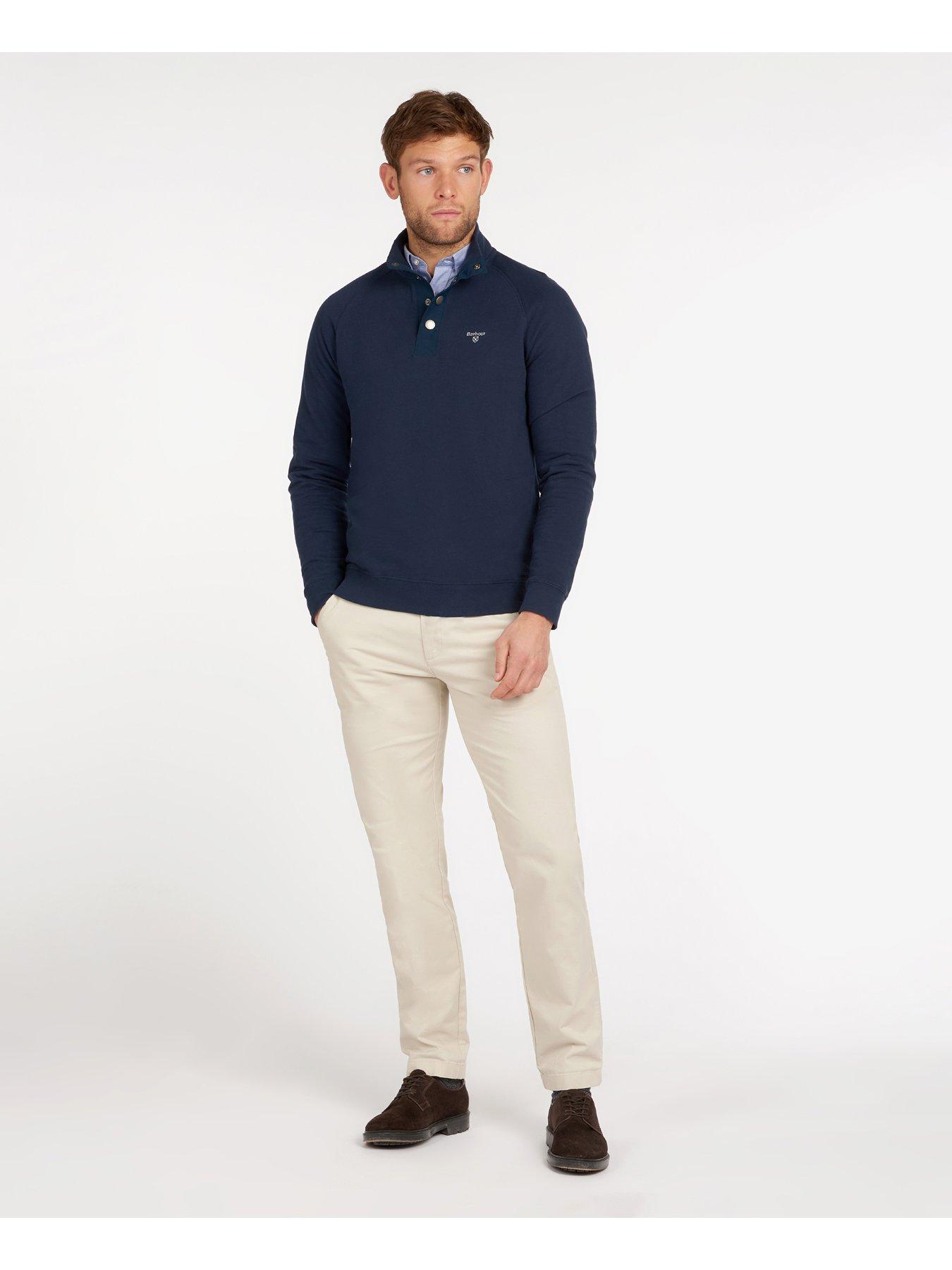 Barbour half best sale snap sweatshirt