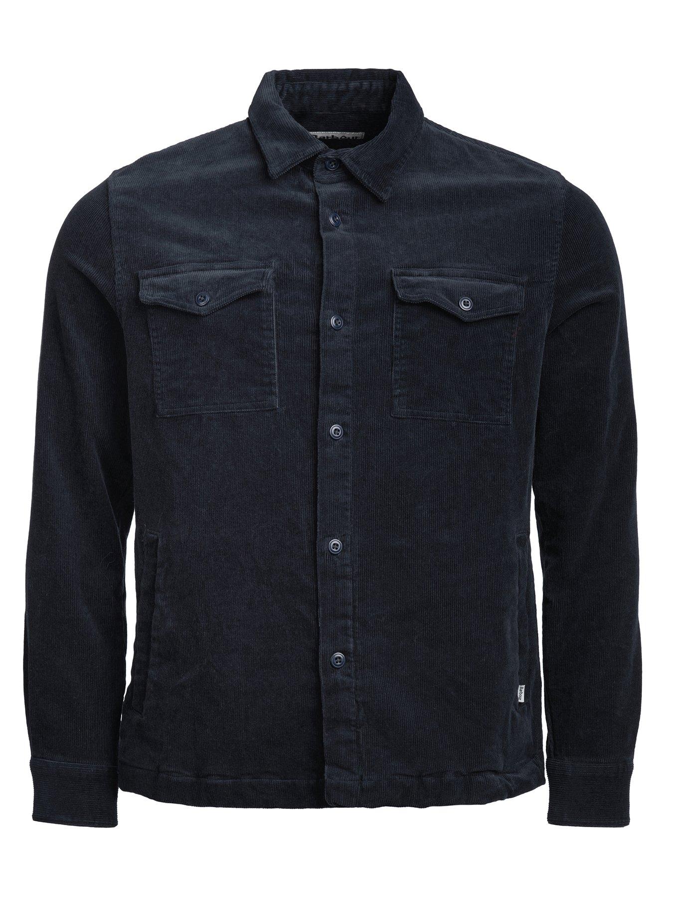 Image 4 of 5 of Barbour Corduroy Overshirt - Navy