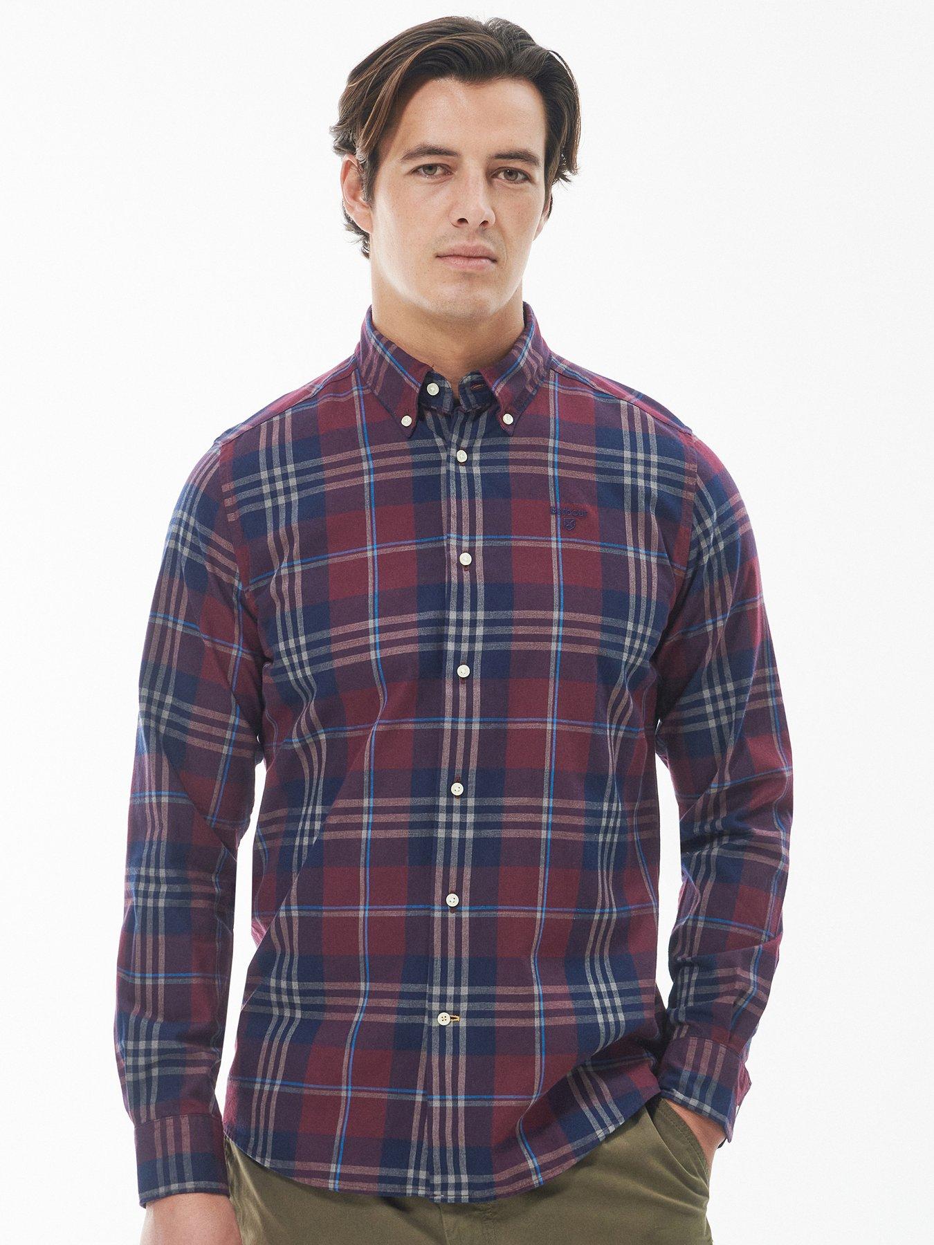 Red barbour hot sale shirt