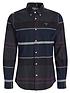  image of barbour-iceloch-tailored-shirt-black