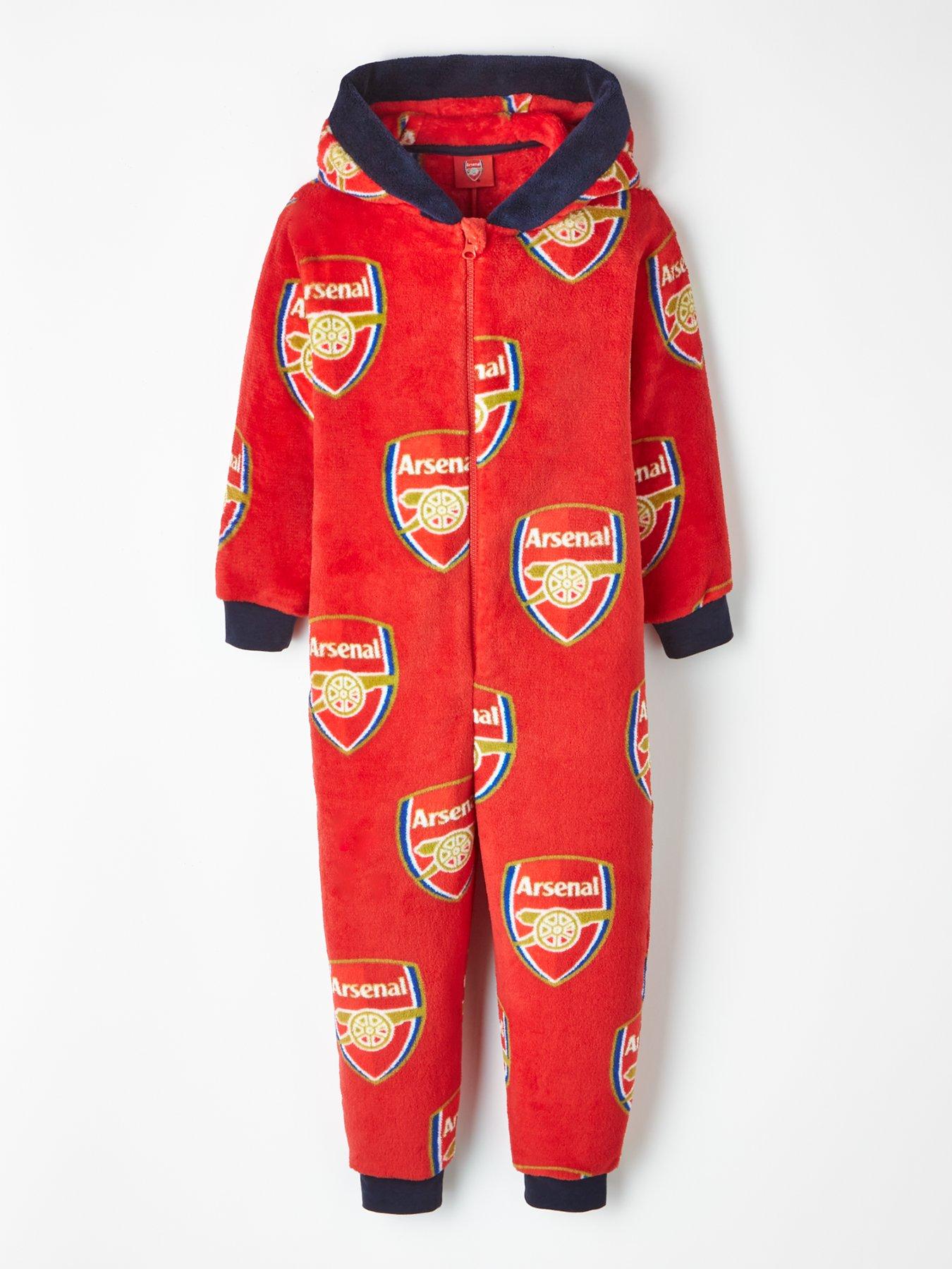 Arsenal Kids Football Fleece All in One Red very