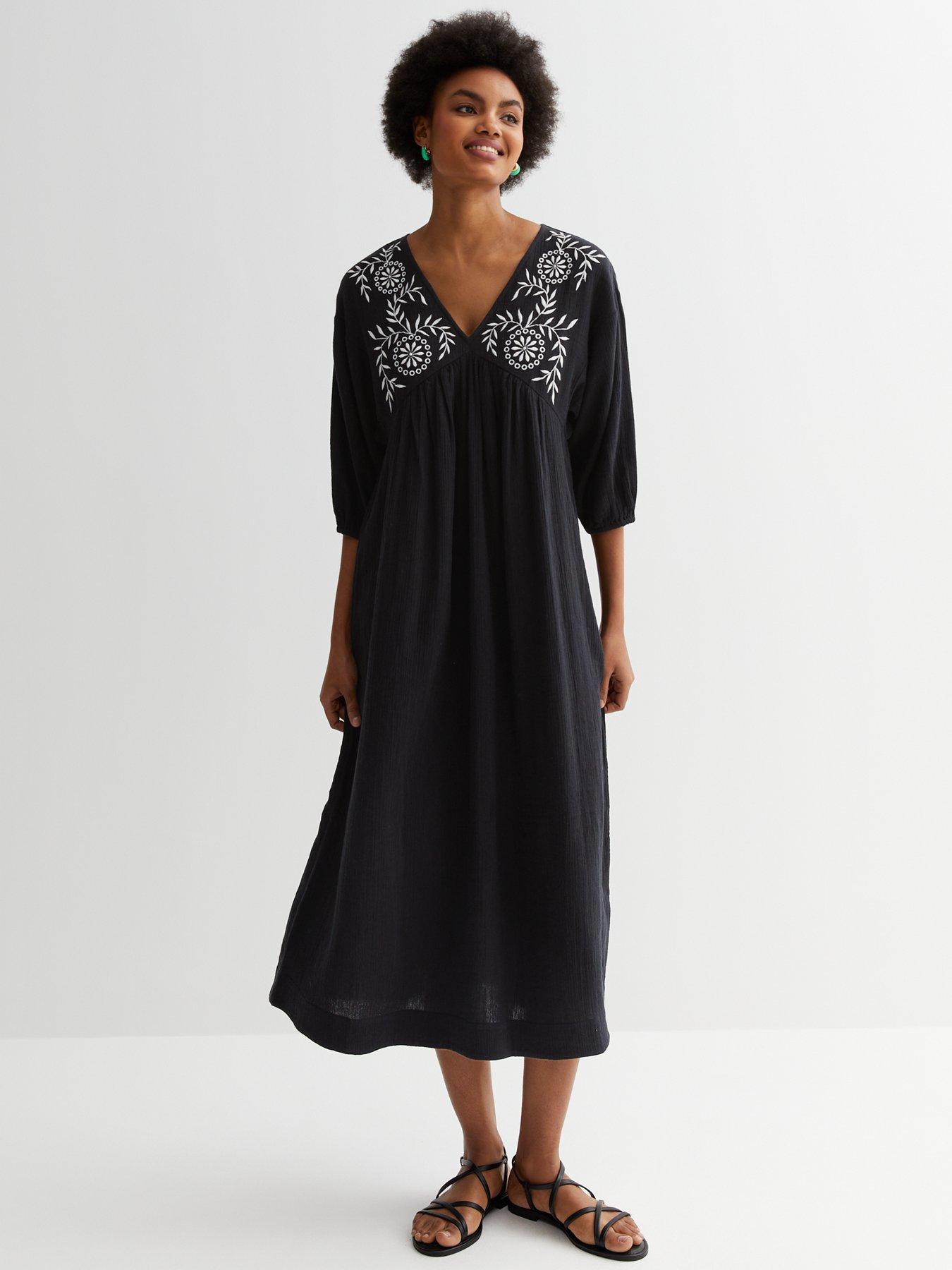 New look embroidered clearance dress