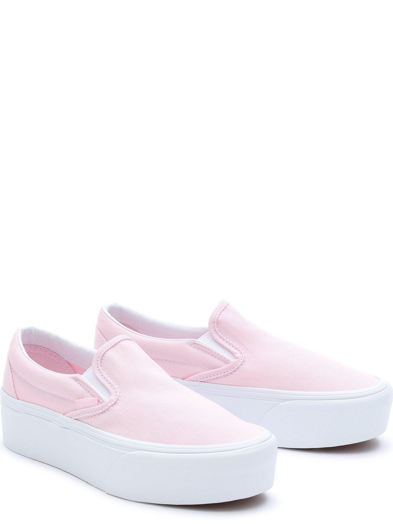 Light pink store slip on vans