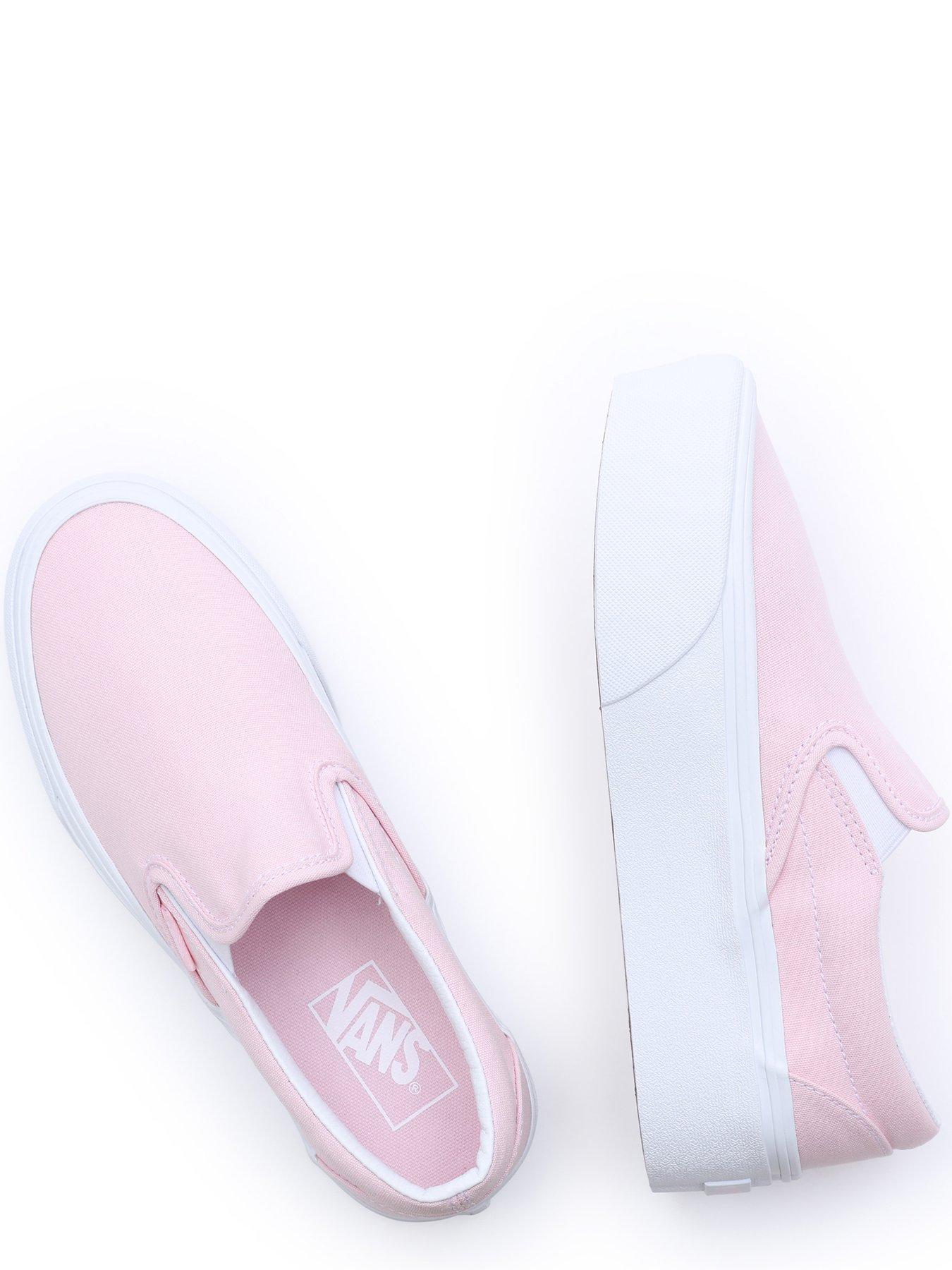 UA Classic Slip On Stackform Trainers Pink