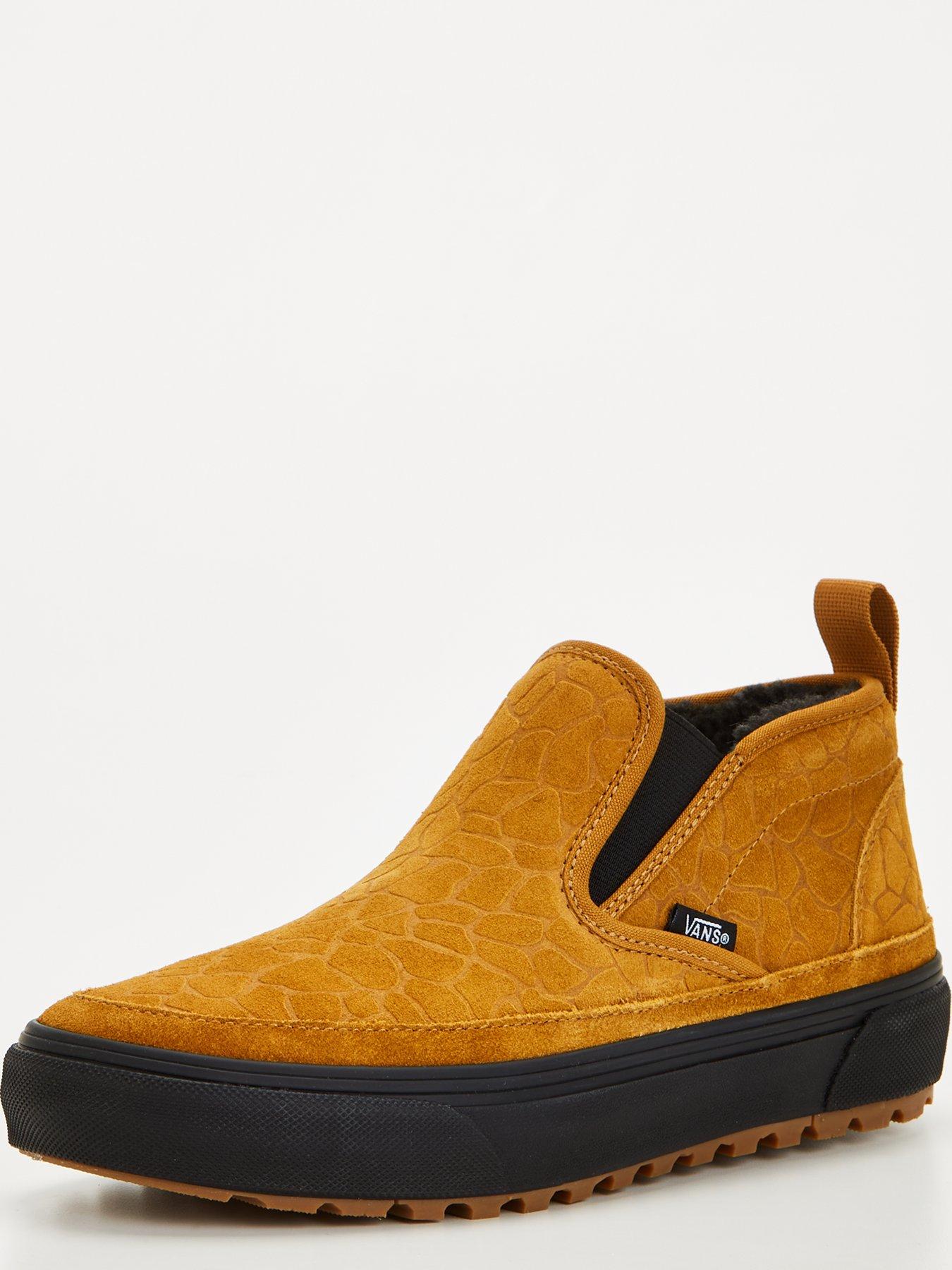 Vans suede slip on on sale mens