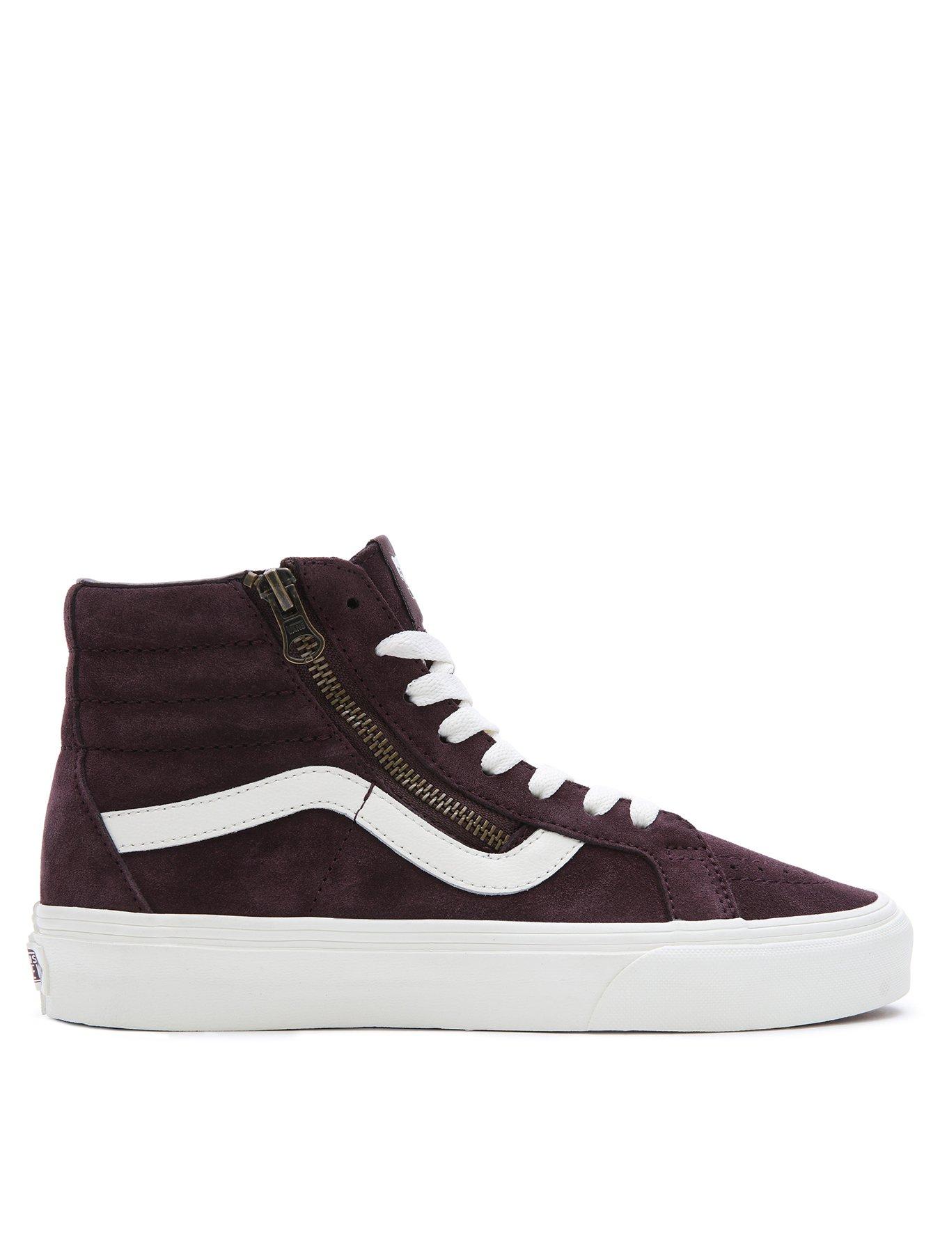 vans-sk8-hi-reissue-side-zip-trainers--nbspbrown