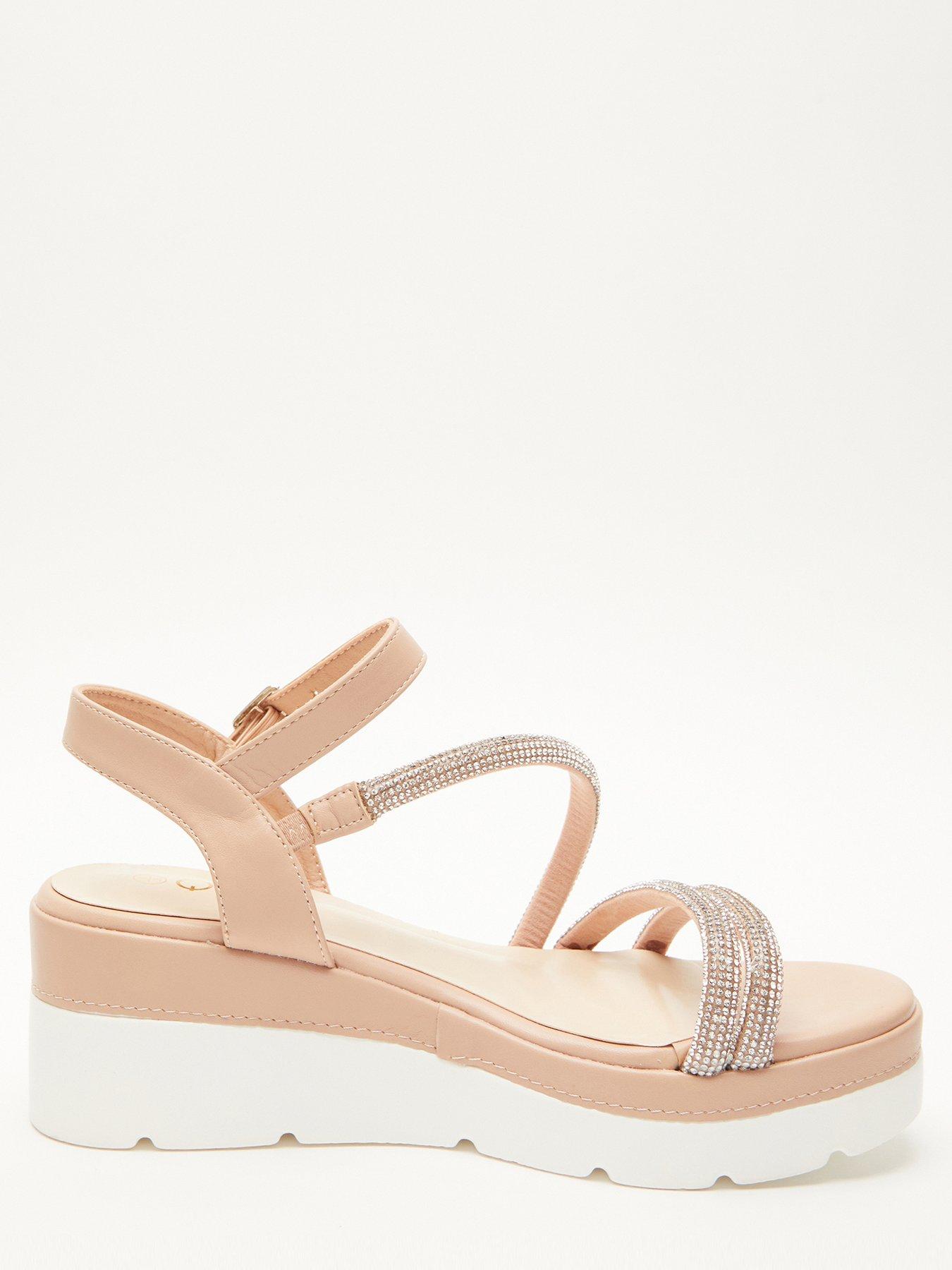 Diamante wedges clearance uk