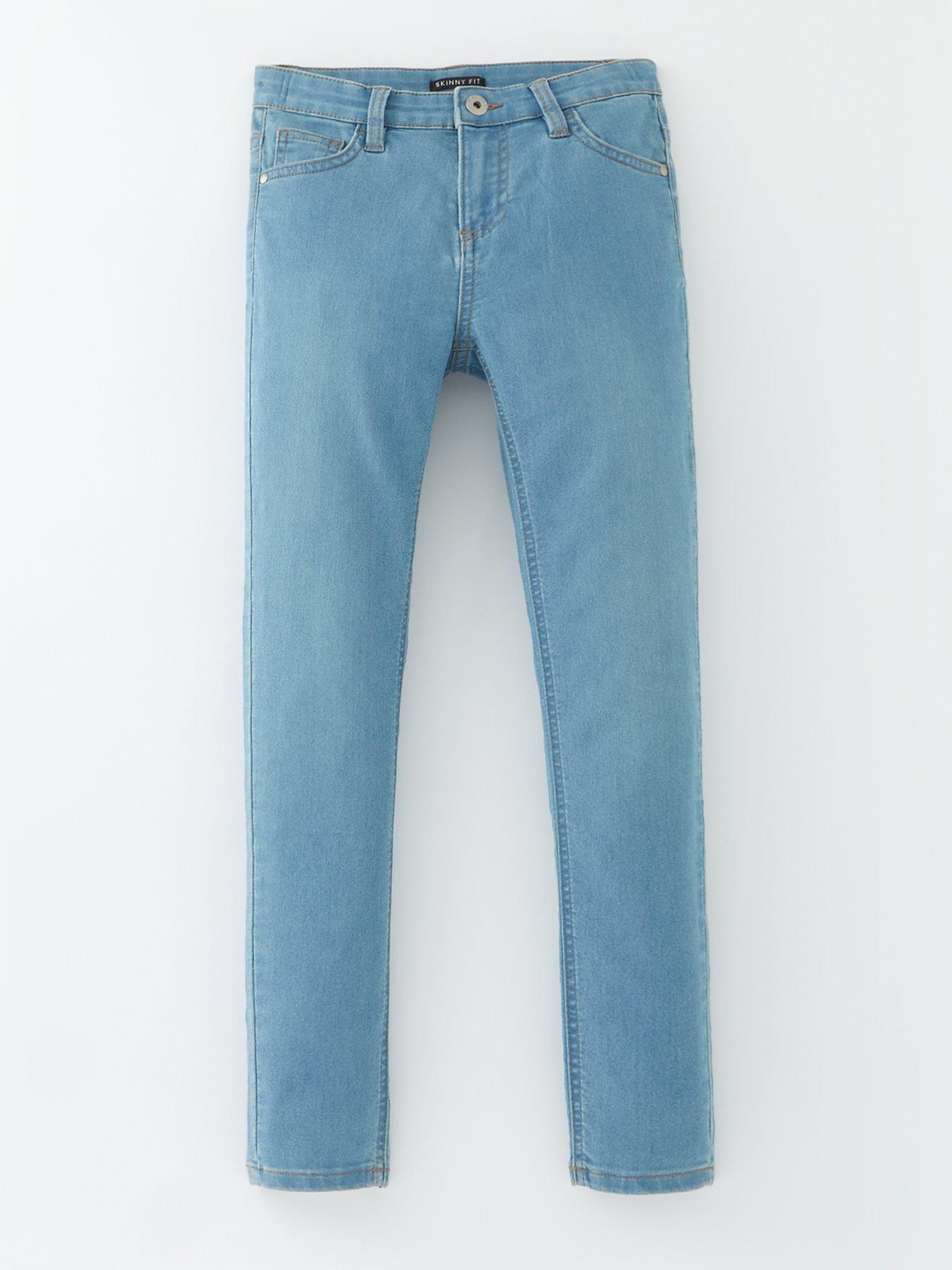 V by Very Girls Denim Skinny Fit Blue Jeans