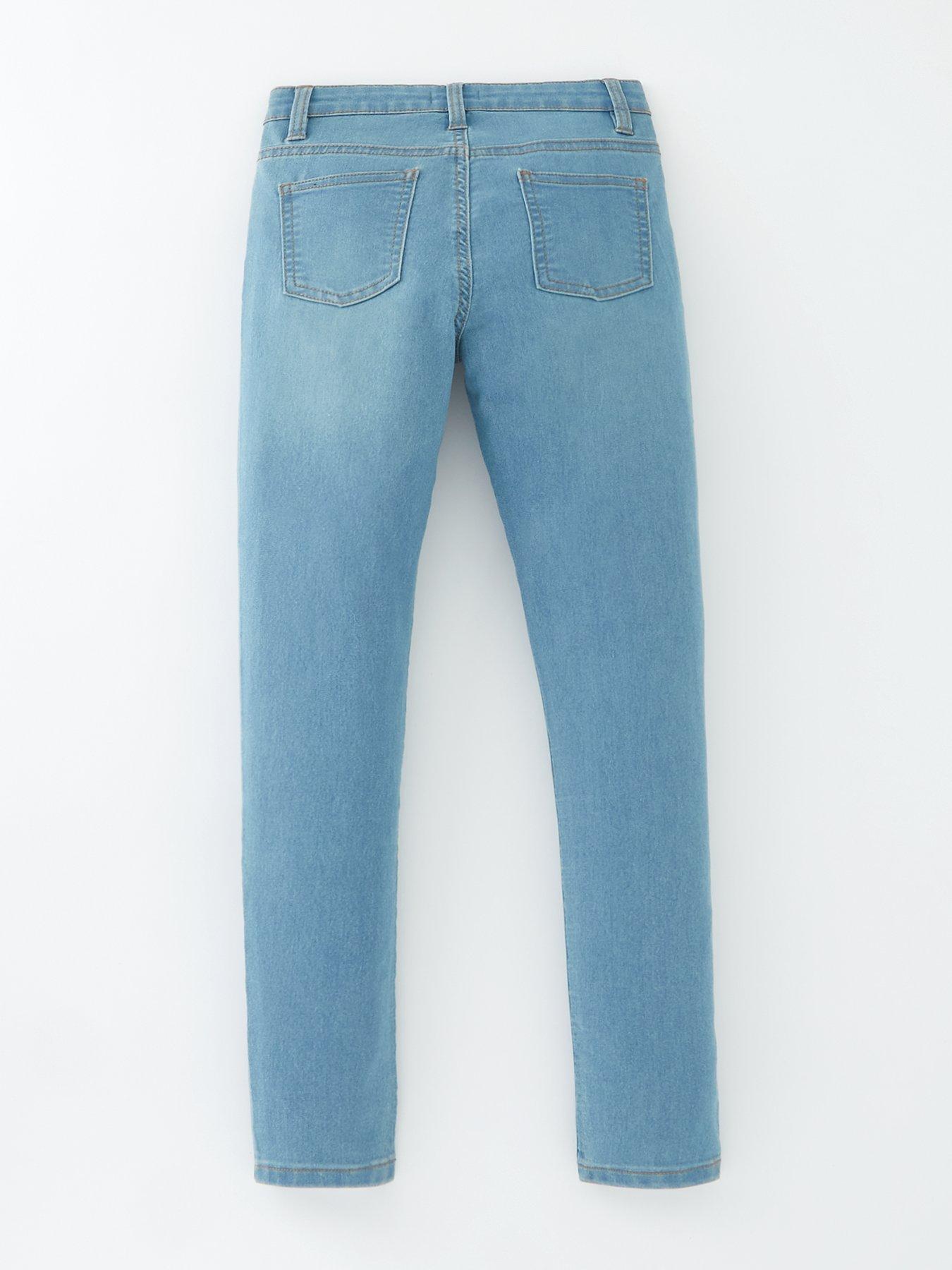 Image 2 of 4 of V by Very Girls Denim Skinny Fit Blue Jeans