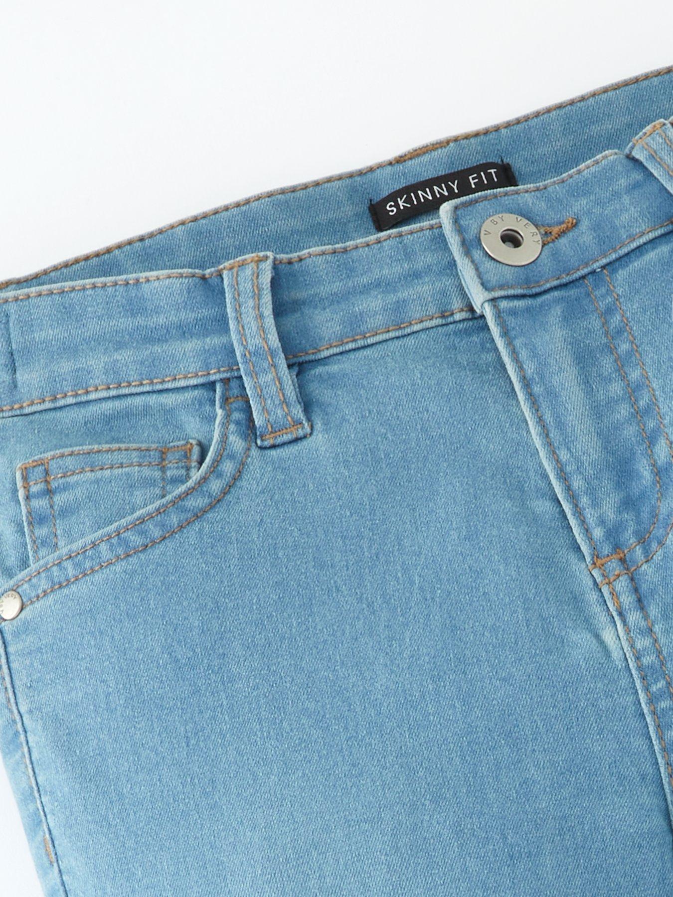 Image 3 of 4 of V by Very Girls Denim Skinny Fit Blue Jeans