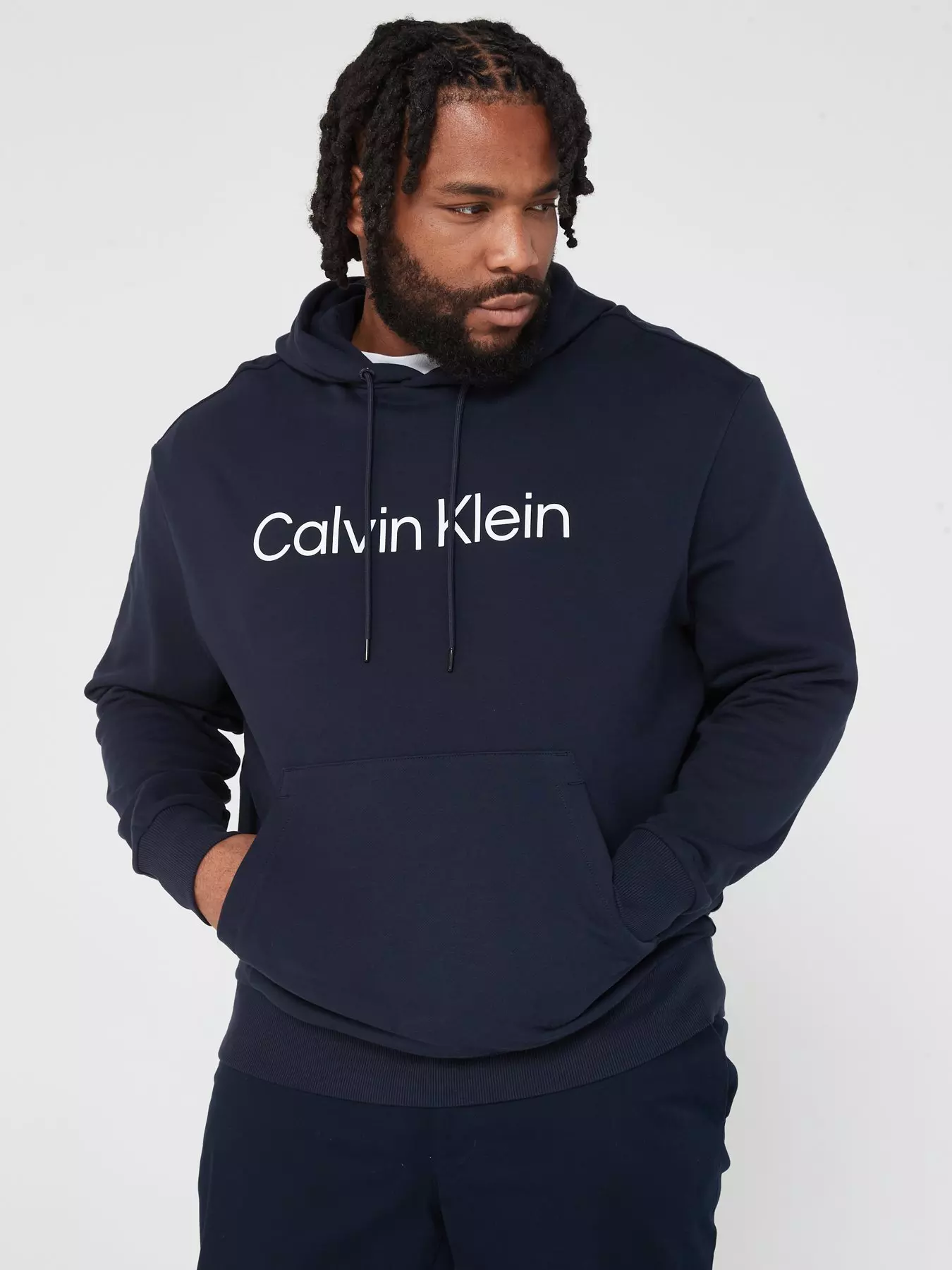 Calvin Klein Multi-logo print cotton-blend hoody