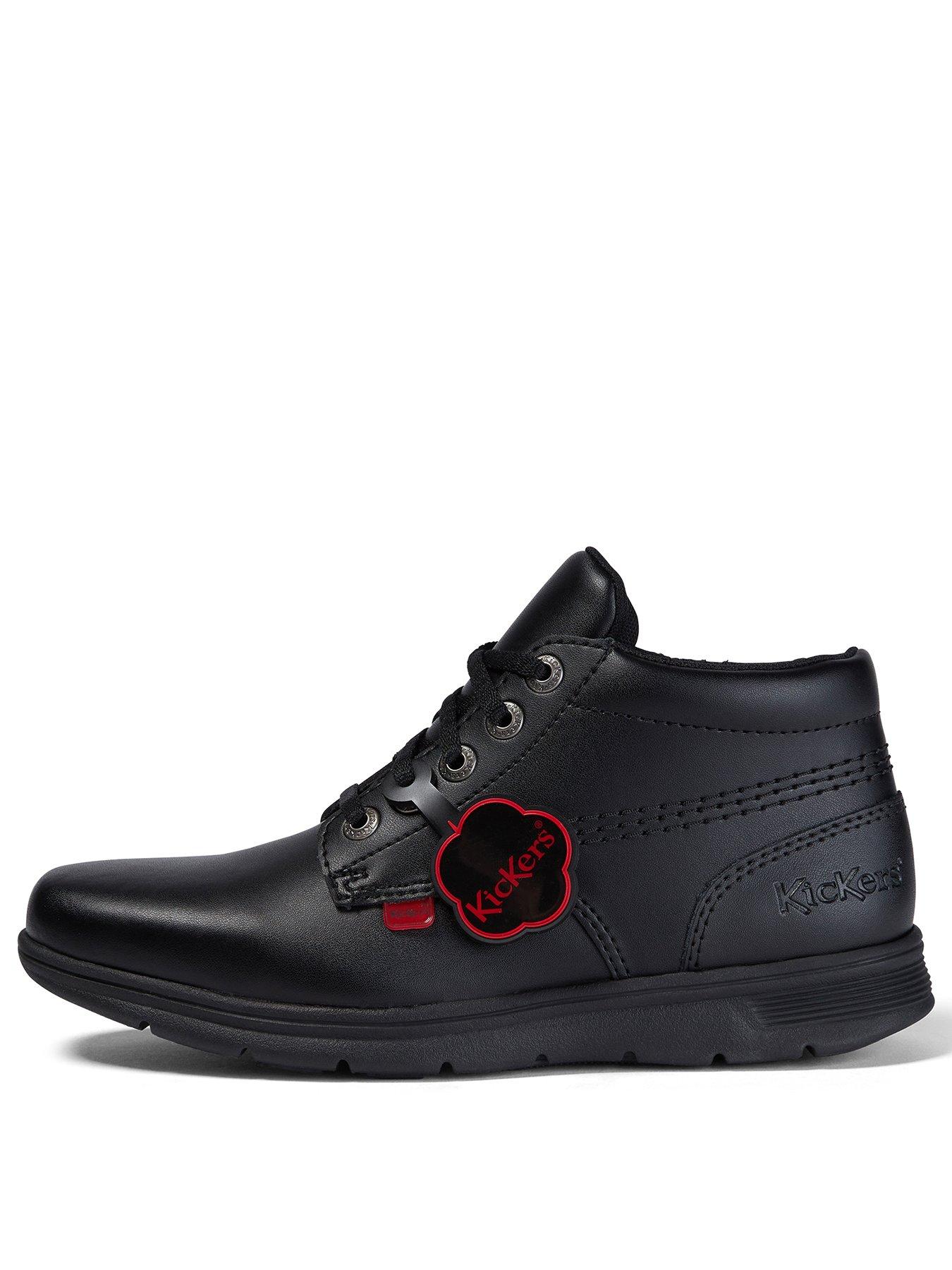 Kickers Youth Kelland Leather Lace Boot School Shoe