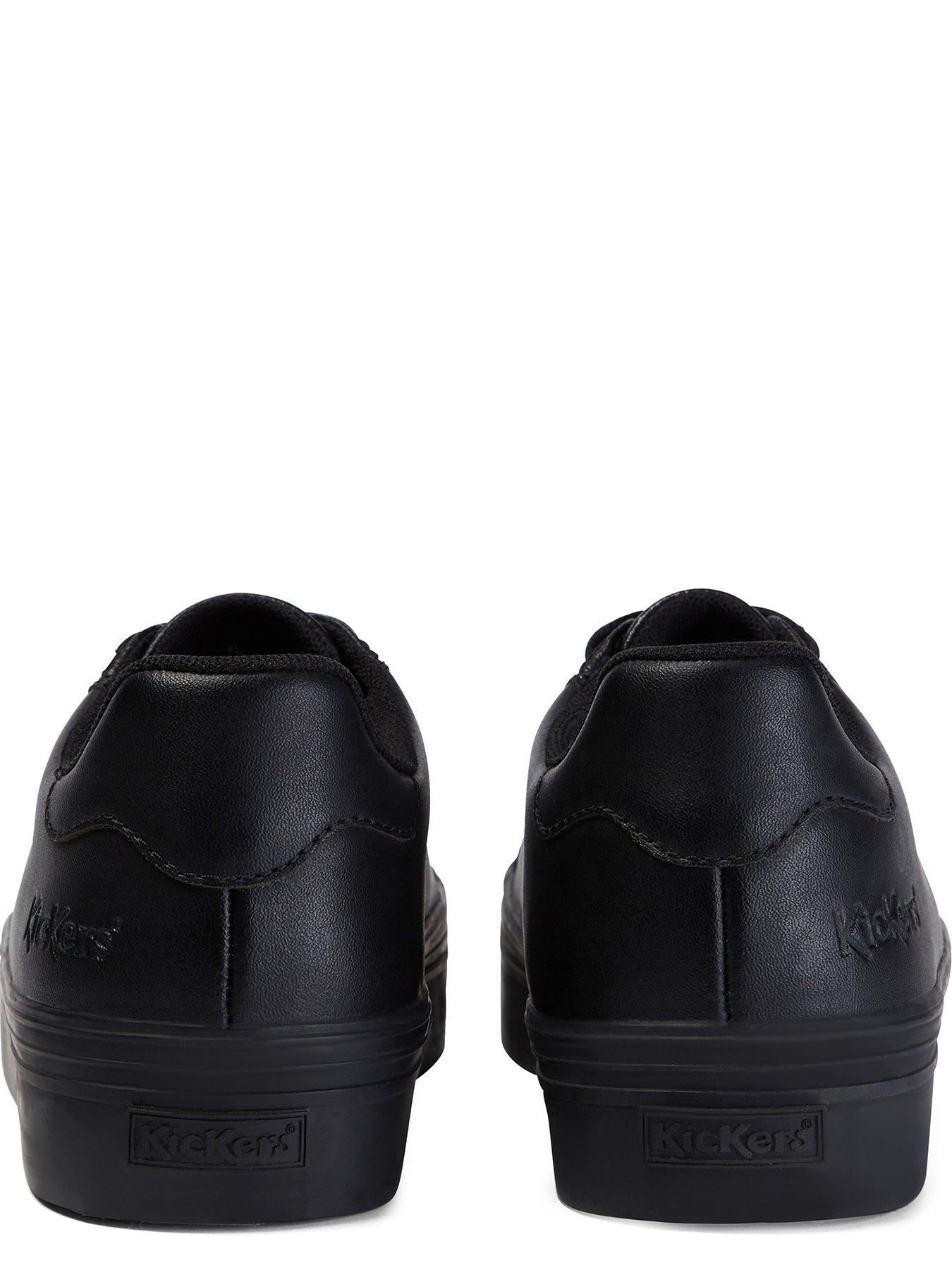 Image 2 of 5 of Kickers Youth Tovni Stack Leather Lace Up School Plimsoll