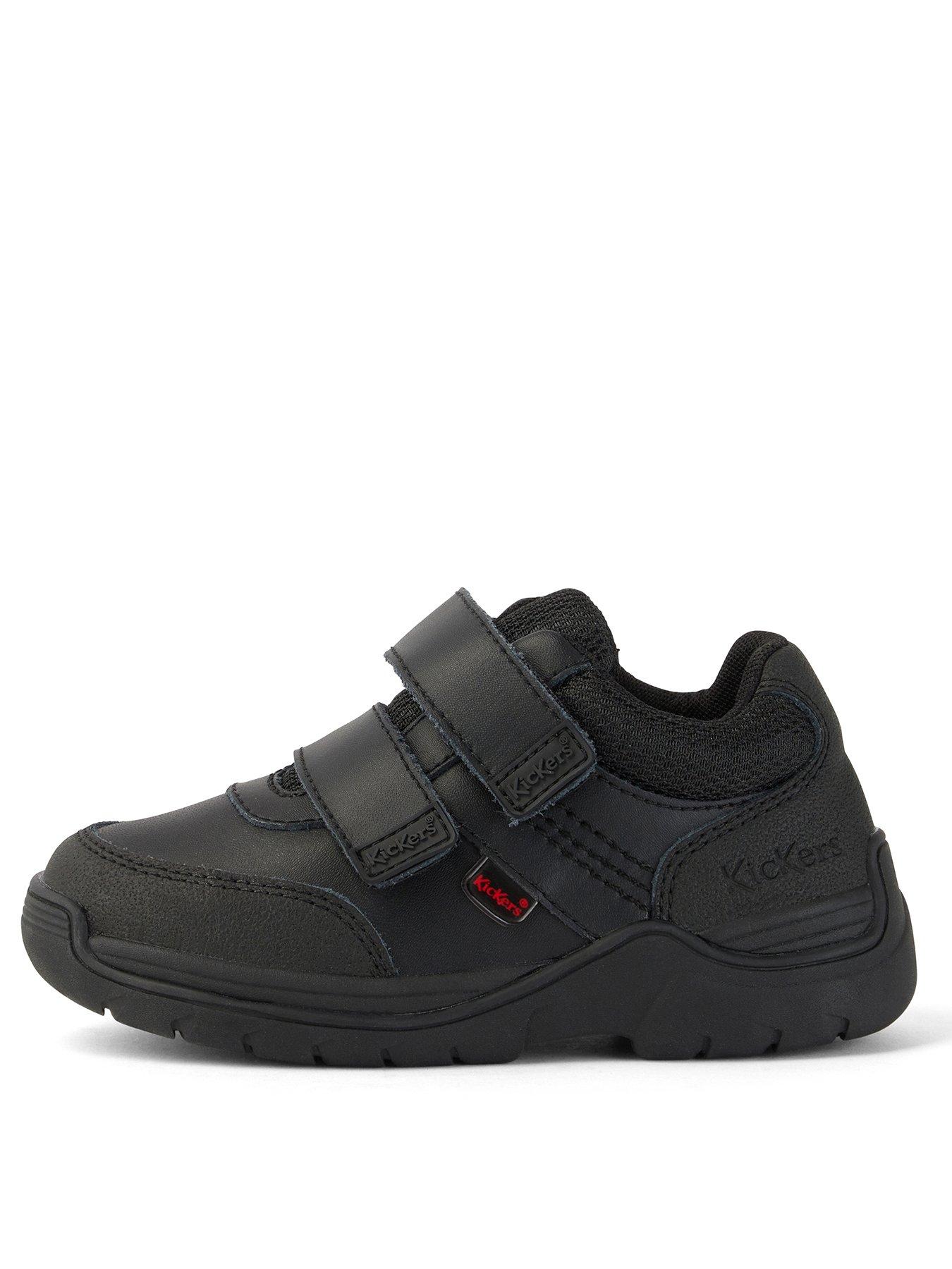 Kickers Stomper Mid Leather School Shoe