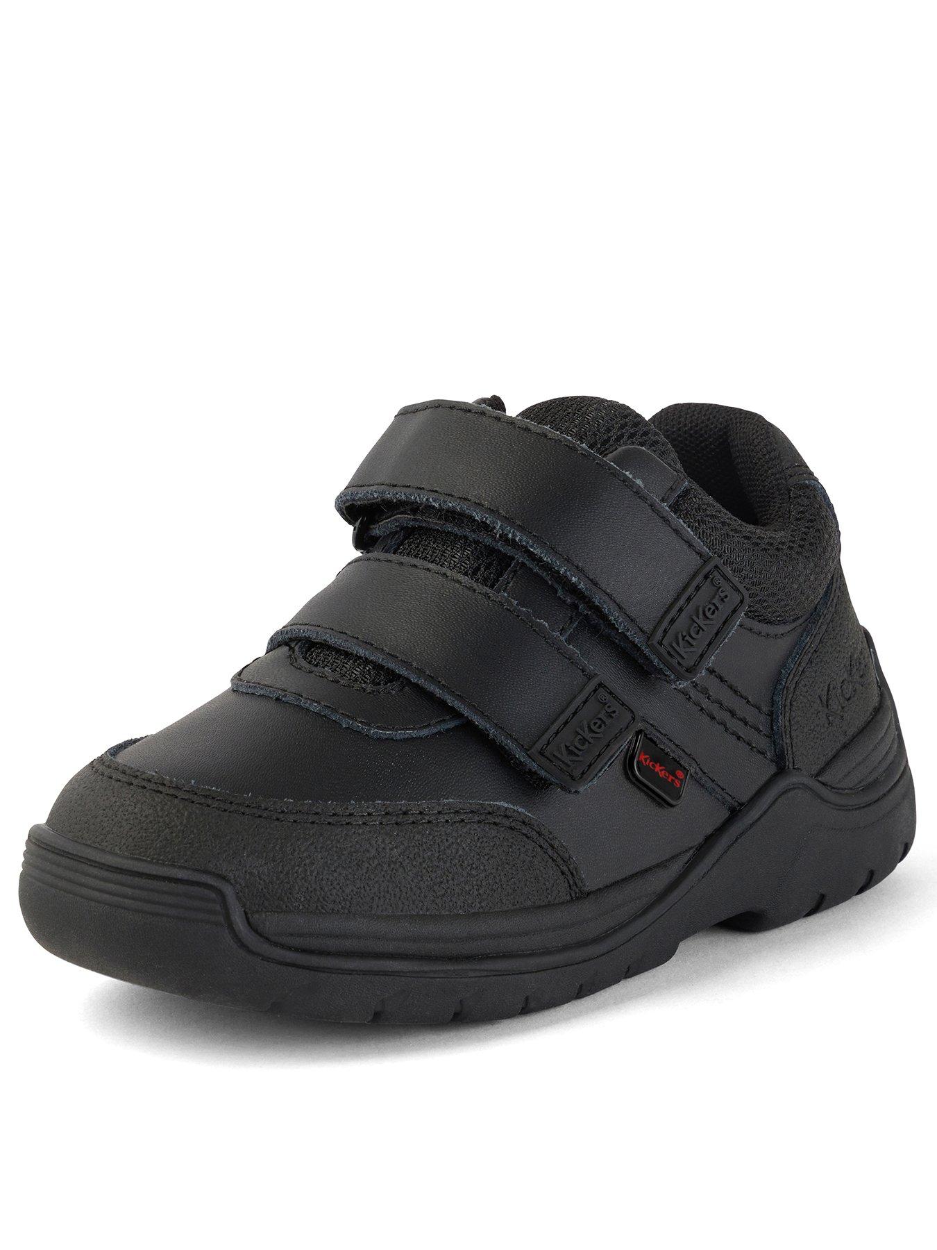 Kickers Stomper Mid Leather School Shoe | Very